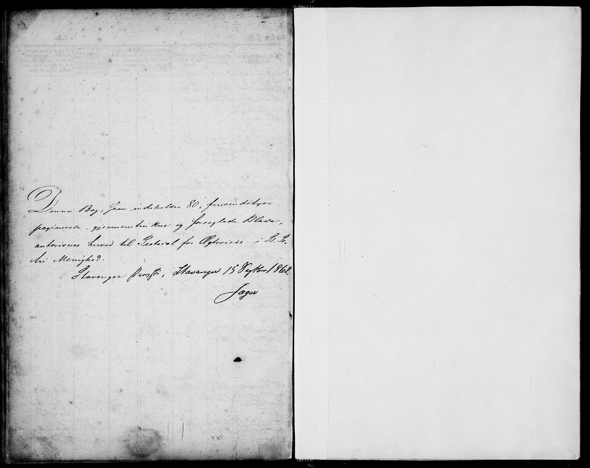 St. Petri sokneprestkontor, SAST/A-101813/001/30/30BA/L0002: Parish register (official) no. A 2, 1861-1869