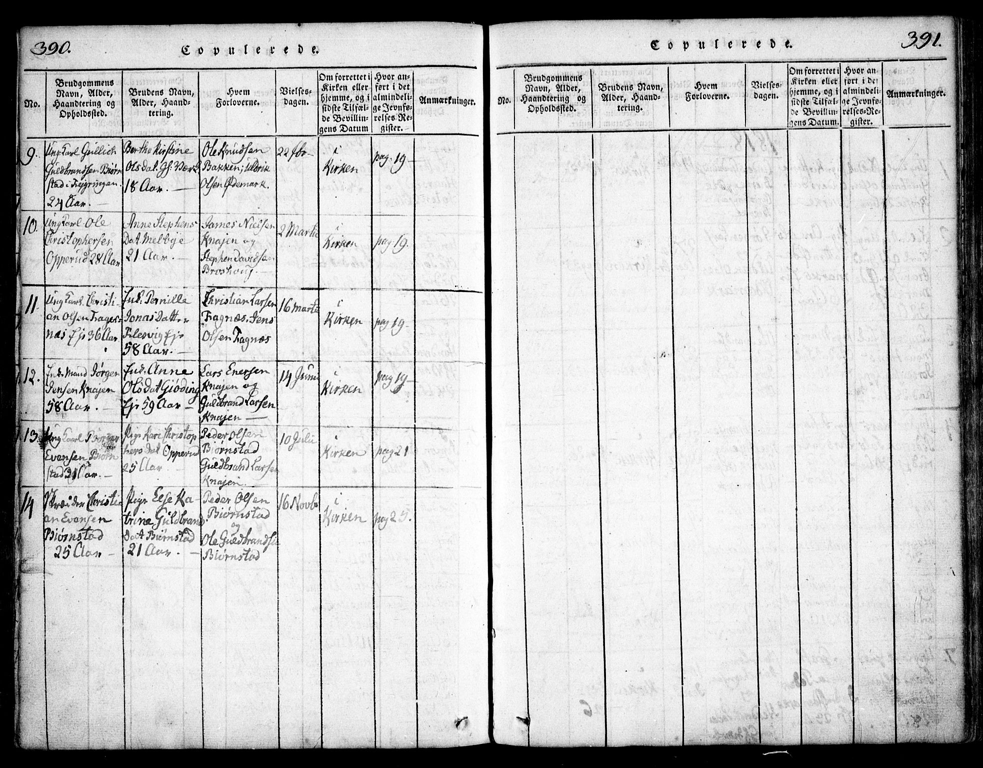 Hurdal prestekontor Kirkebøker, AV/SAO-A-10889/F/Fa/L0003: Parish register (official) no. I 3, 1815-1828, p. 390-391