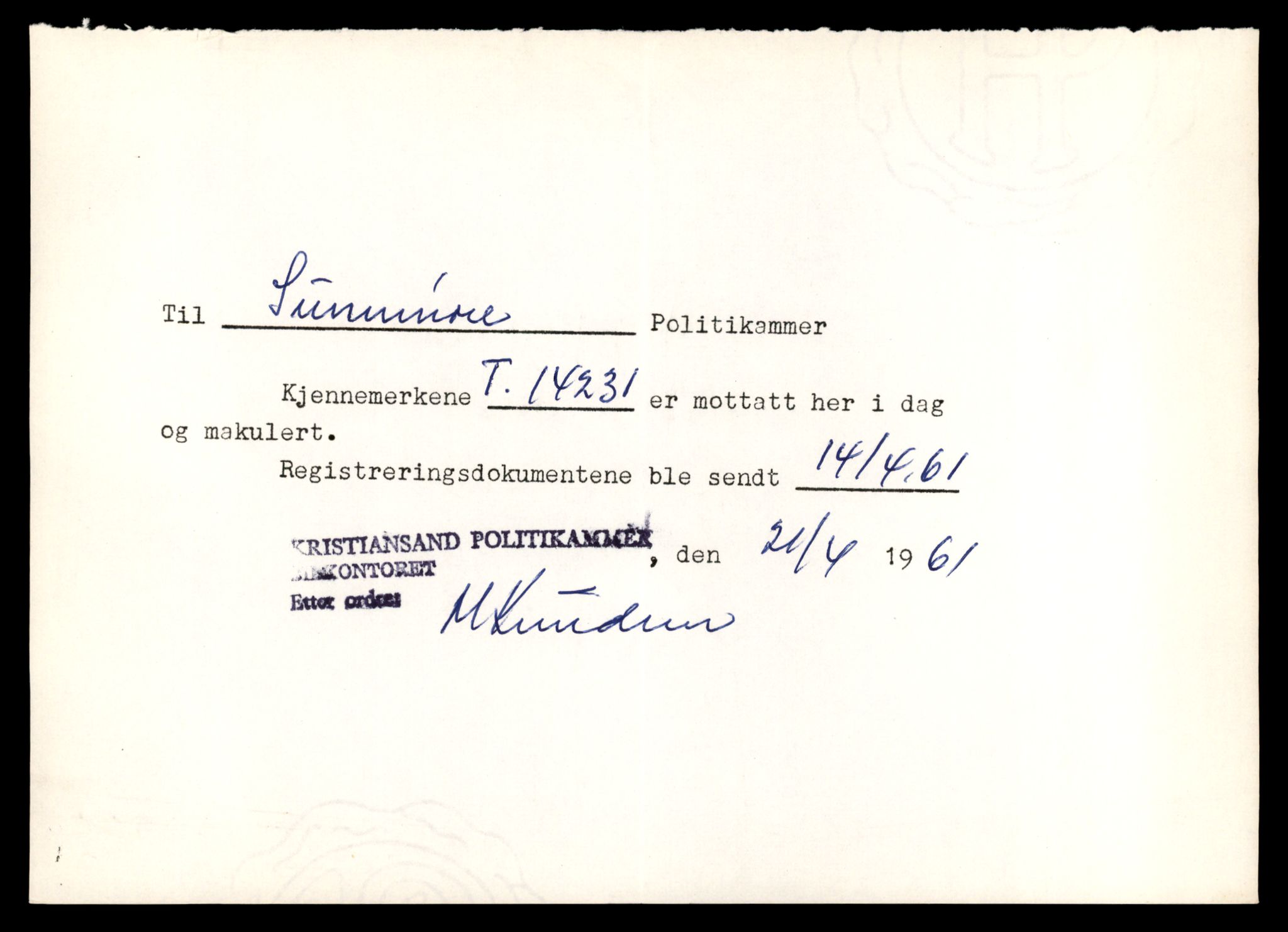 Møre og Romsdal vegkontor - Ålesund trafikkstasjon, AV/SAT-A-4099/F/Fe/L0044: Registreringskort for kjøretøy T 14205 - T 14319, 1927-1998, p. 764