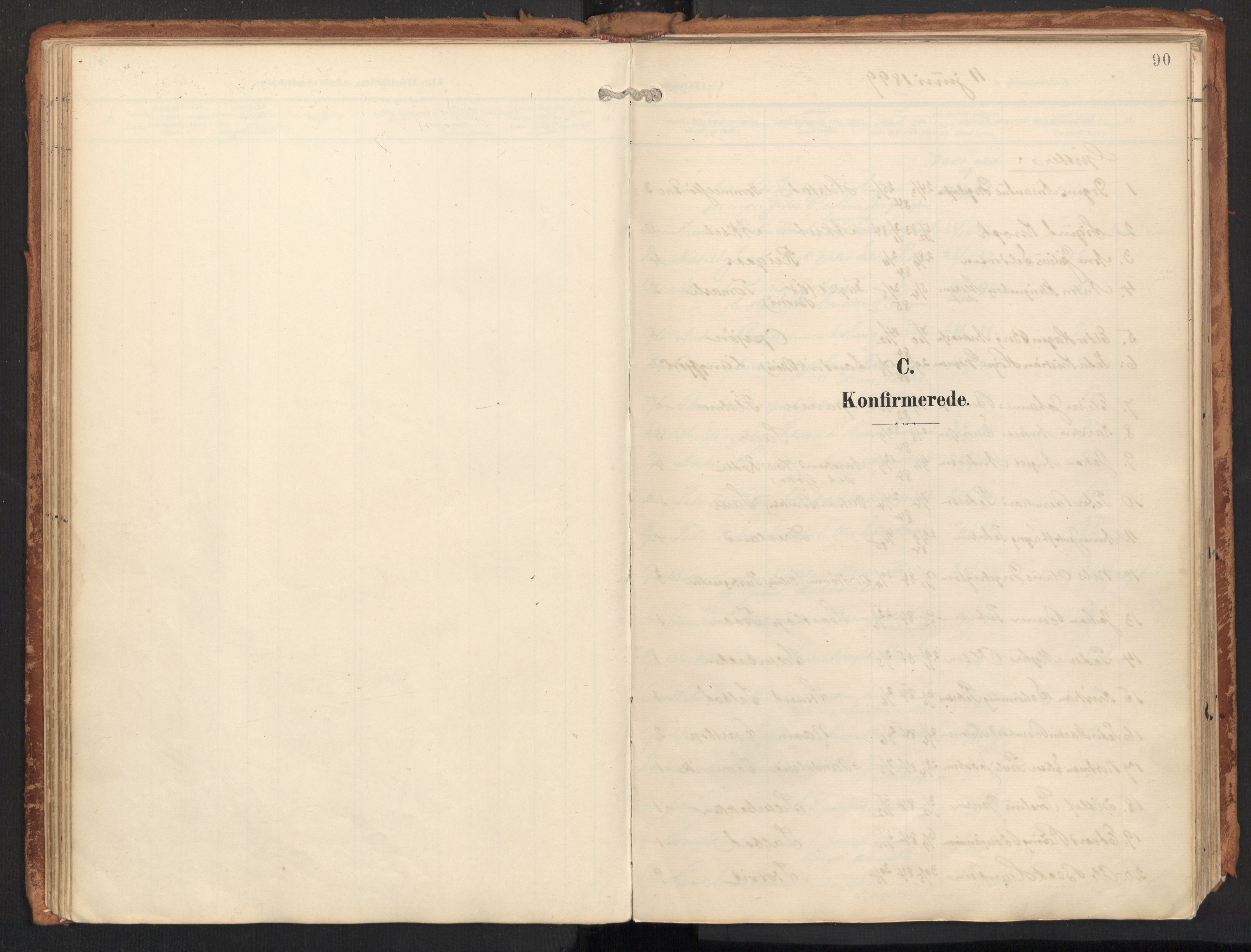 Ministerialprotokoller, klokkerbøker og fødselsregistre - Nordland, SAT/A-1459/814/L0227: Parish register (official) no. 814A08, 1899-1920, p. 90