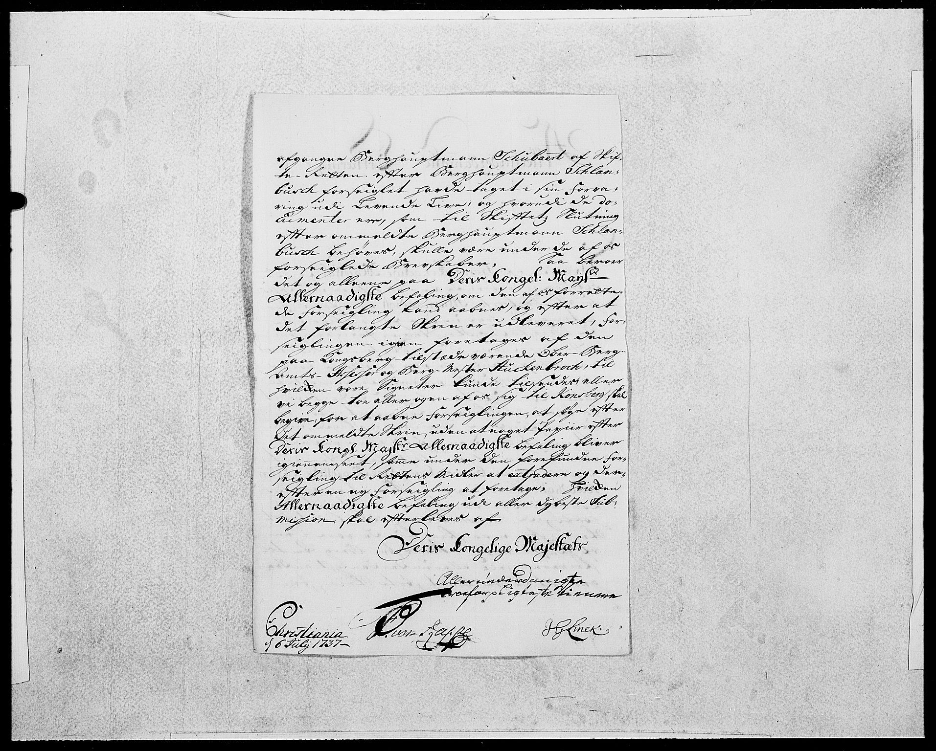 Danske Kanselli 1572-1799, AV/RA-EA-3023/F/Fc/Fcc/Fcca/L0125: Norske innlegg 1572-1799, 1737, p. 159