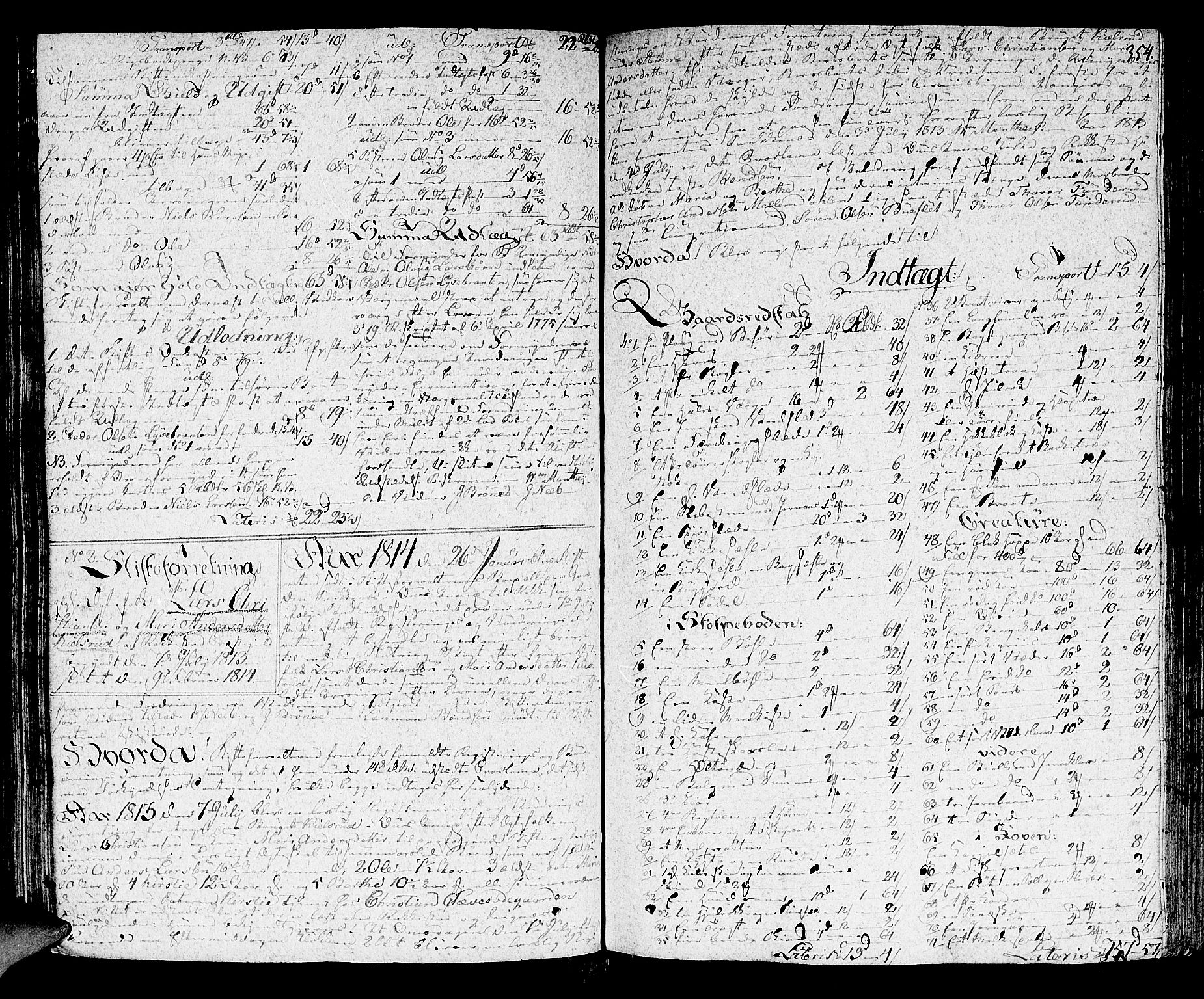 Rakkestad sorenskriveri, SAO/A-10686/H/Hb/L0008: Skifteprotokoller, 1810-1815, p. 353b-354a