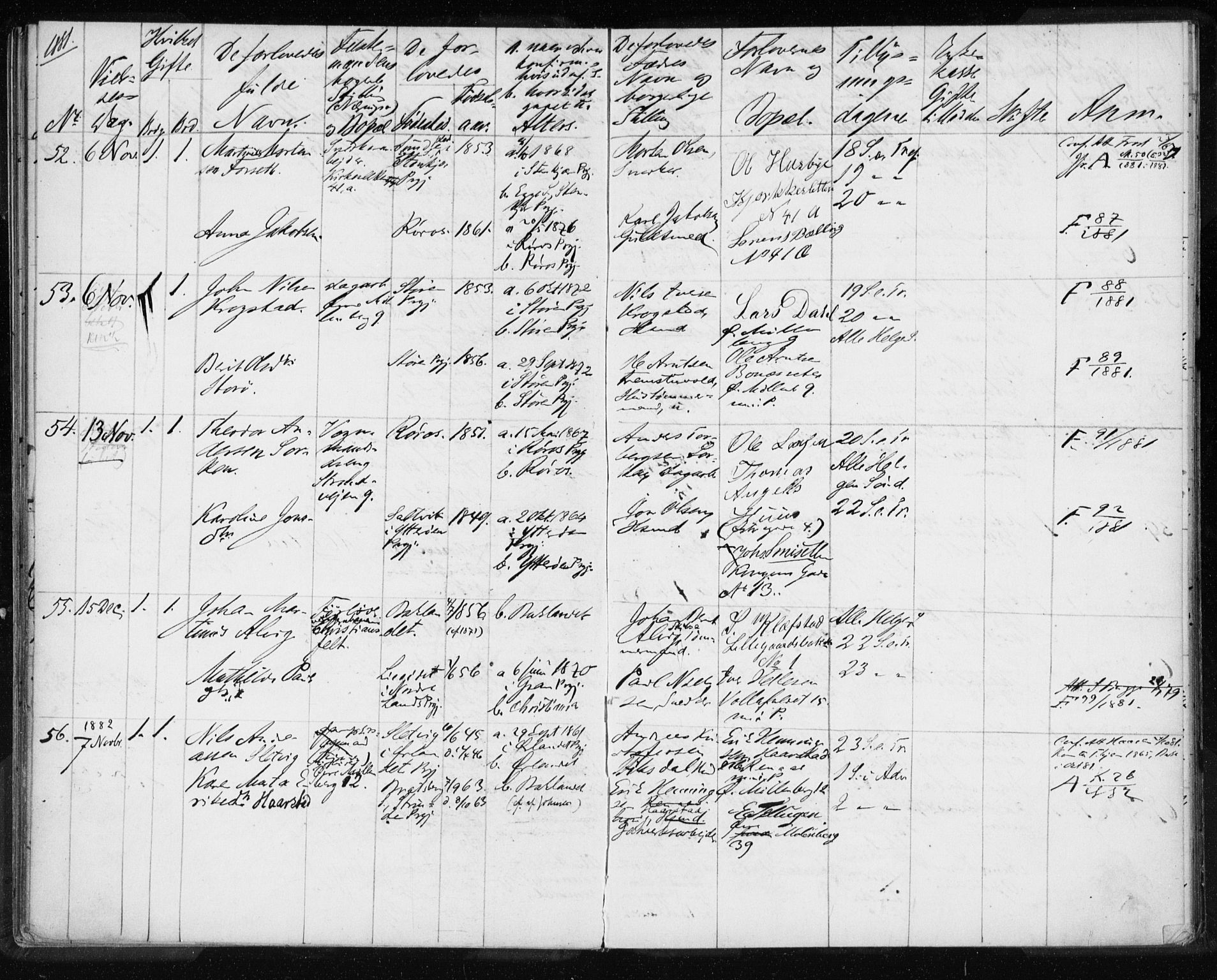 Ministerialprotokoller, klokkerbøker og fødselsregistre - Sør-Trøndelag, AV/SAT-A-1456/604/L0188: Parish register (official) no. 604A11, 1878-1892