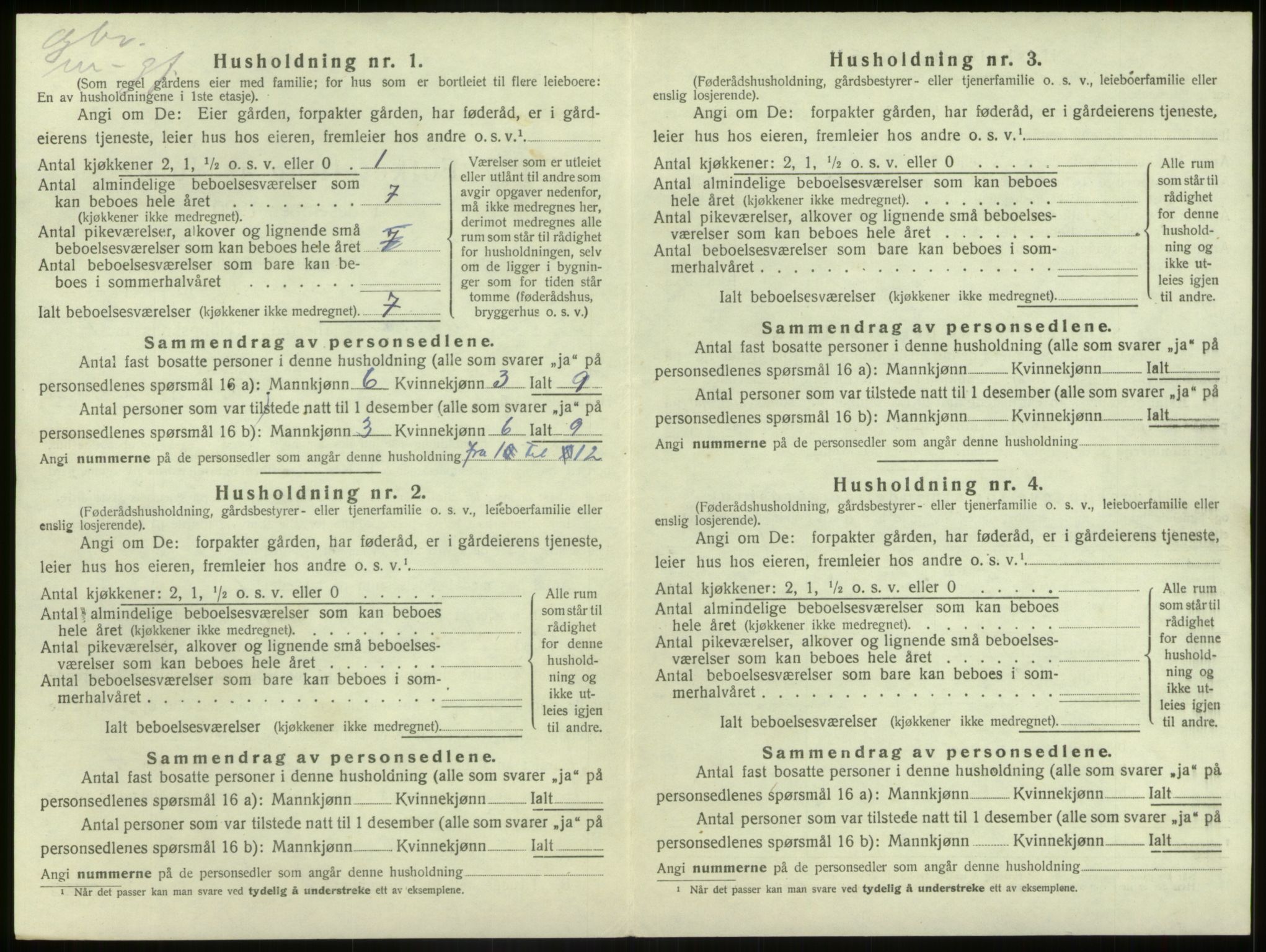 SAB, 1920 census for Bremanger, 1920, p. 894