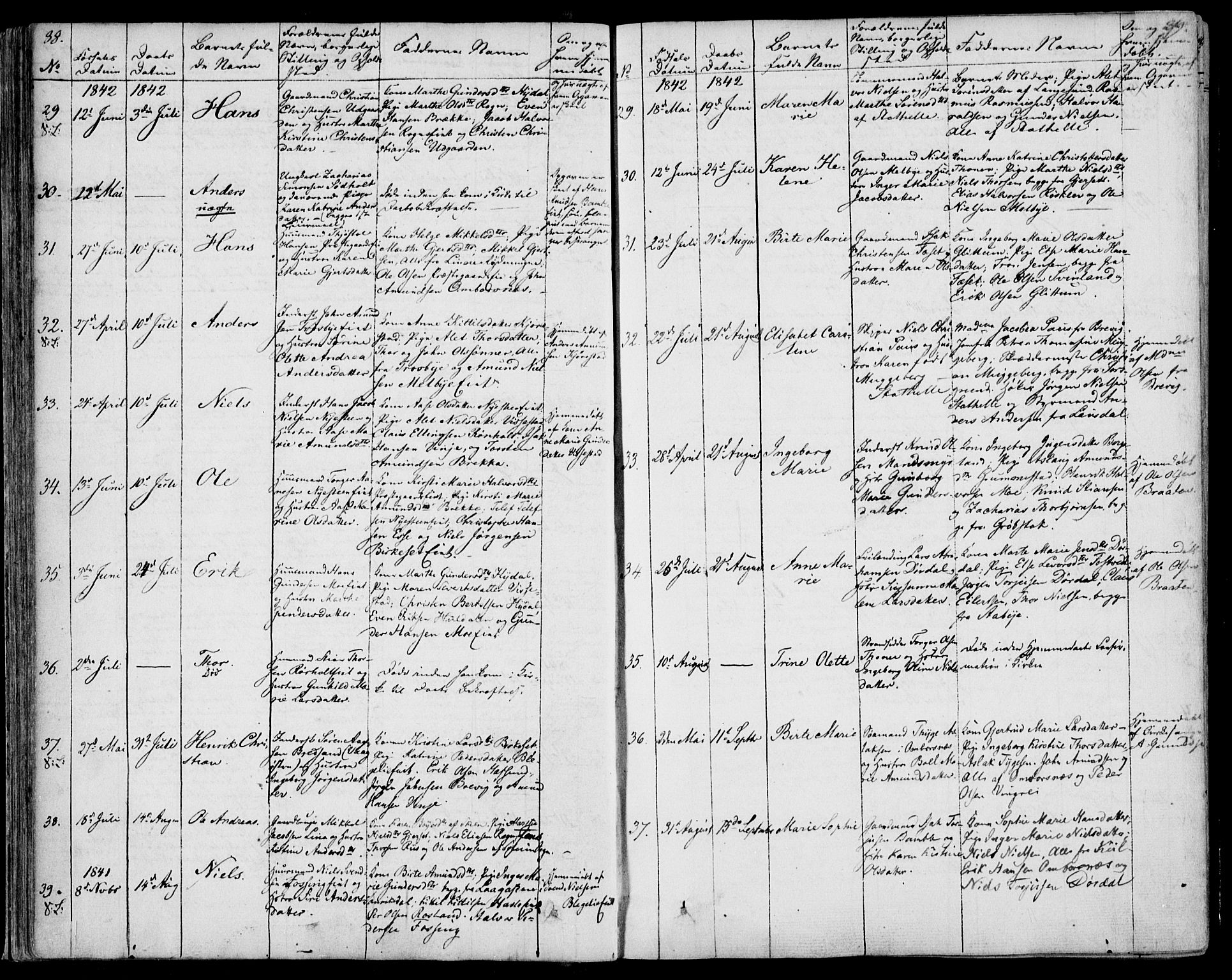 Bamble kirkebøker, AV/SAKO-A-253/F/Fa/L0004: Parish register (official) no. I 4, 1834-1853, p. 88-89