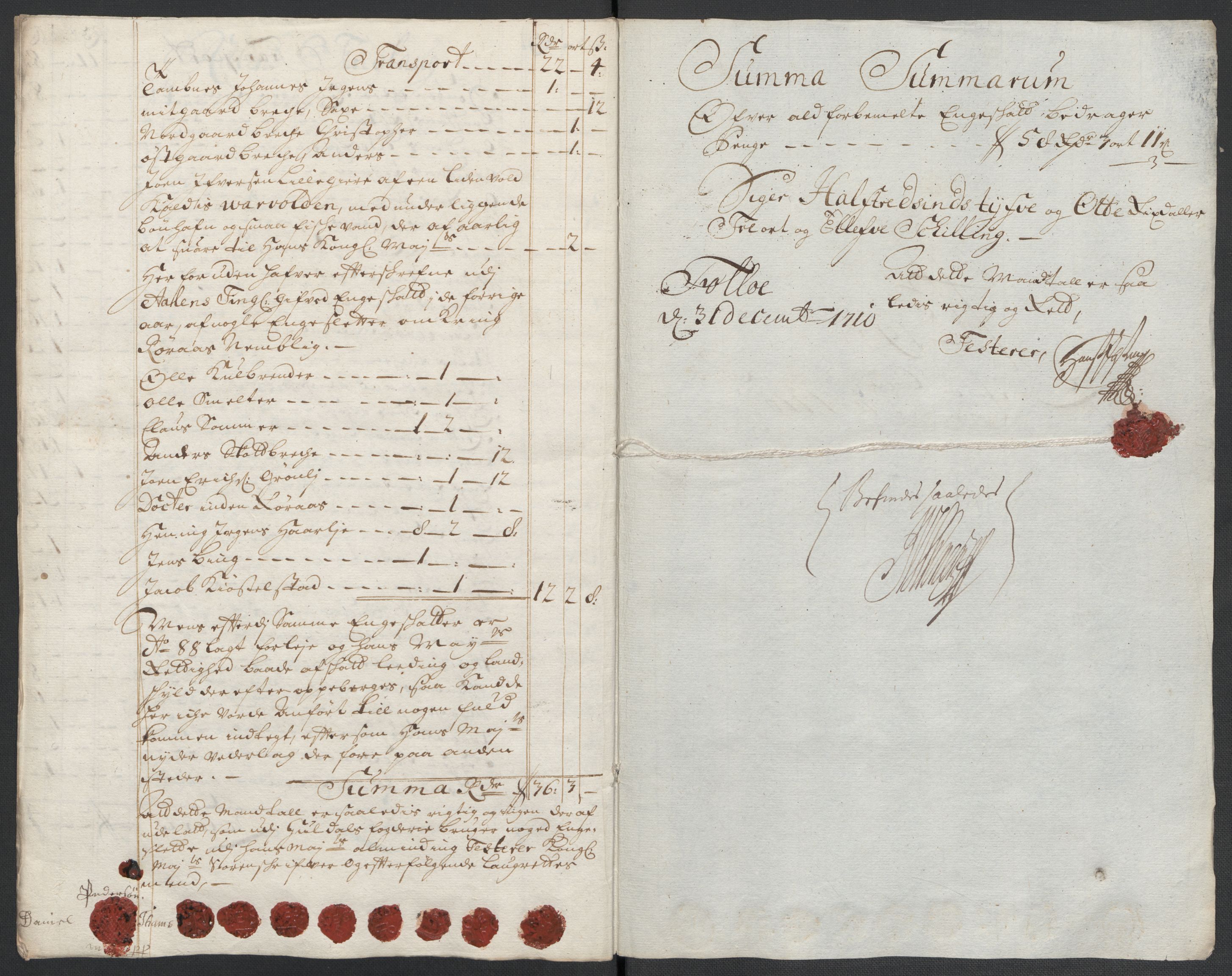 Rentekammeret inntil 1814, Reviderte regnskaper, Fogderegnskap, RA/EA-4092/R60/L3960: Fogderegnskap Orkdal og Gauldal, 1710, p. 283