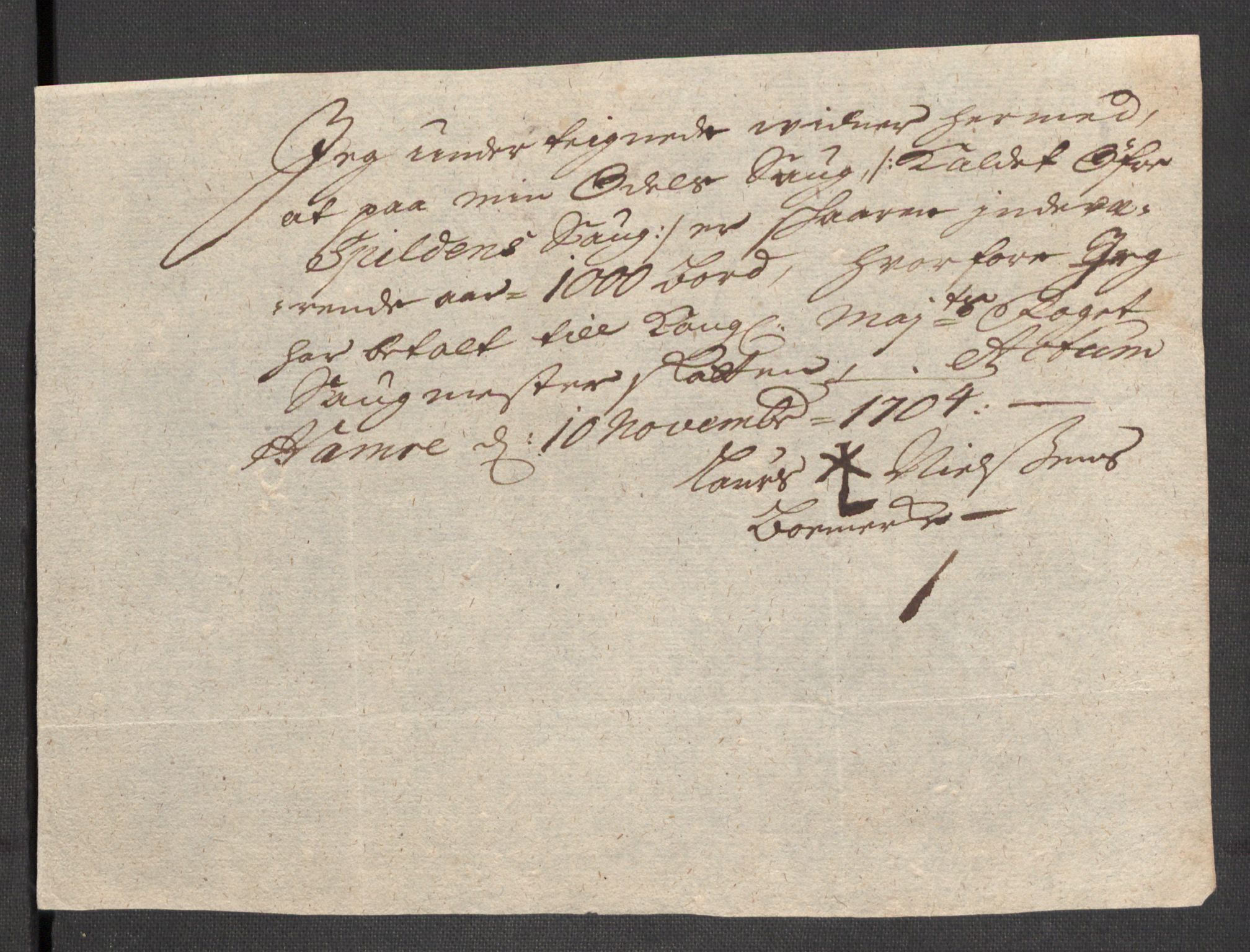 Rentekammeret inntil 1814, Reviderte regnskaper, Fogderegnskap, AV/RA-EA-4092/R48/L2982: Fogderegnskap Sunnhordland og Hardanger, 1704, p. 199