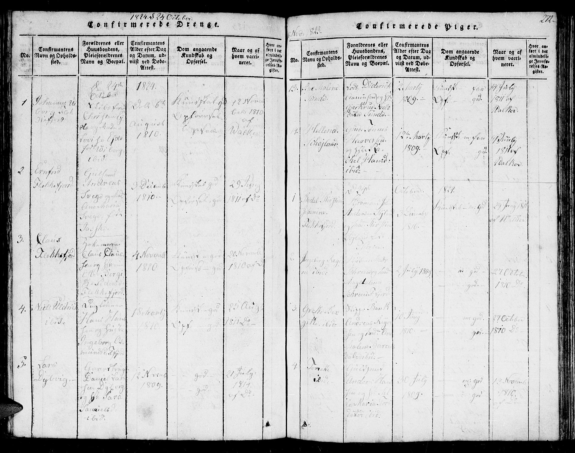 Flekkefjord sokneprestkontor, AV/SAK-1111-0012/F/Fb/Fbc/L0003: Parish register (copy) no. B 3, 1815-1826, p. 271