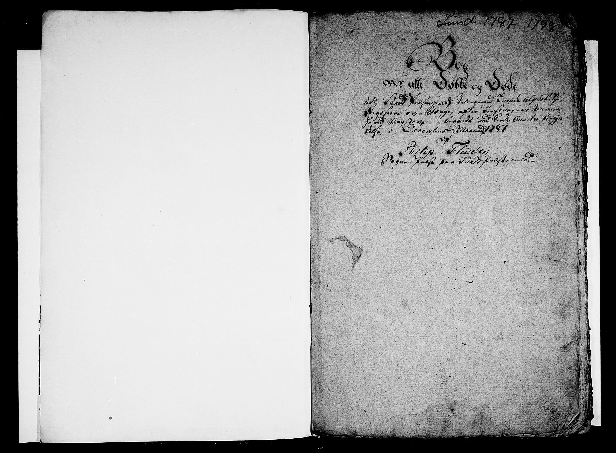 Sund sokneprestembete, SAB/A-99930: Parish register (official) no. A 6, 1787-1798, p. 0-1
