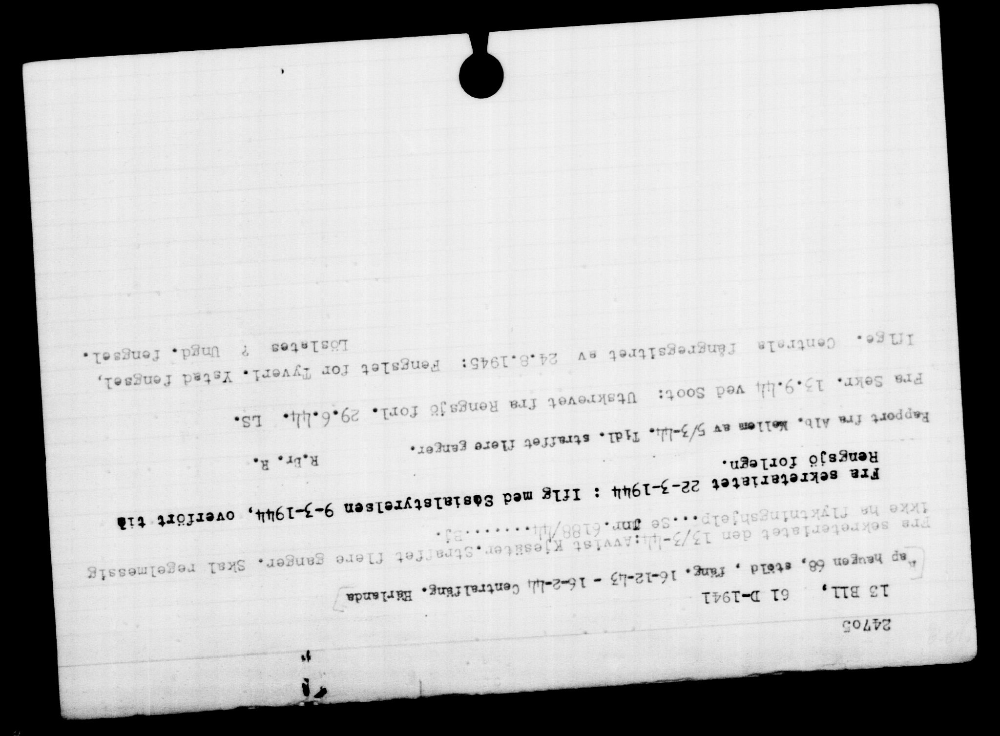 Den Kgl. Norske Legasjons Flyktningskontor, AV/RA-S-6753/V/Va/L0010: Kjesäterkartoteket.  Flyktningenr. 22000-25314, 1940-1945, p. 2847