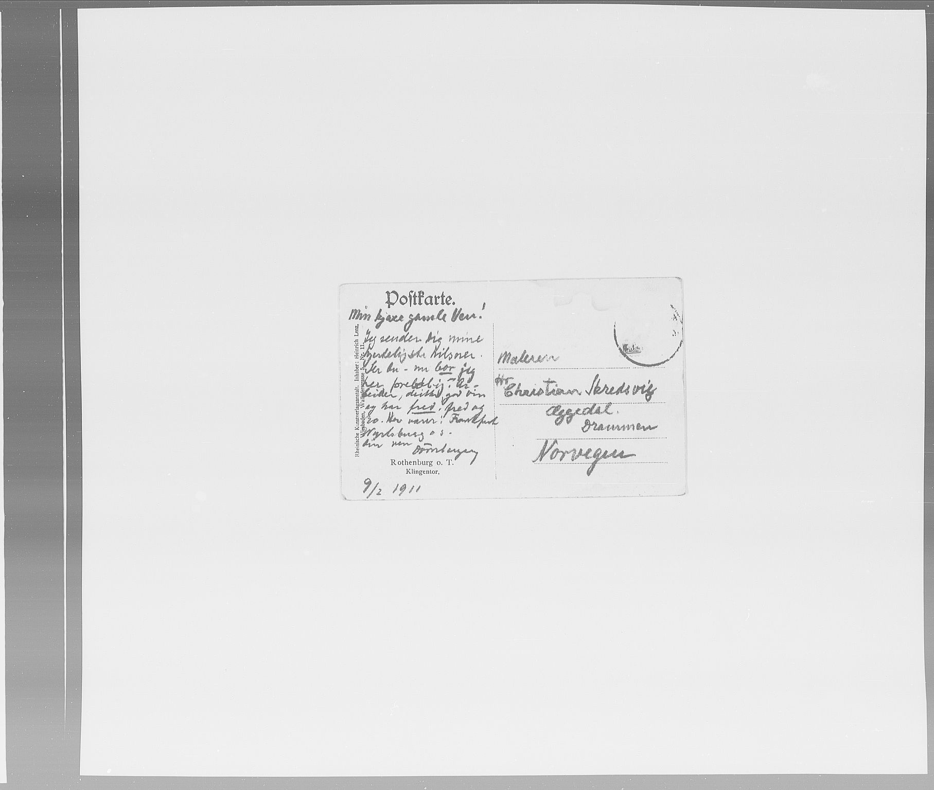 Skredsvig, Christian, RA/PA-0353/E/L0001: Privatbrev fra enkeltpersoner, 1888-1961, p. 46