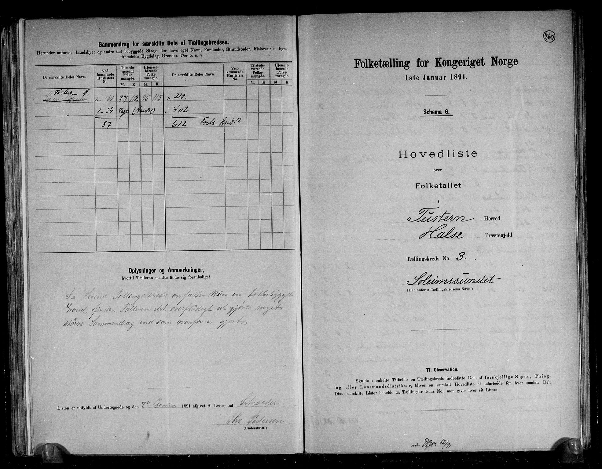 RA, 1891 census for 1572 Tustna, 1891, p. 10