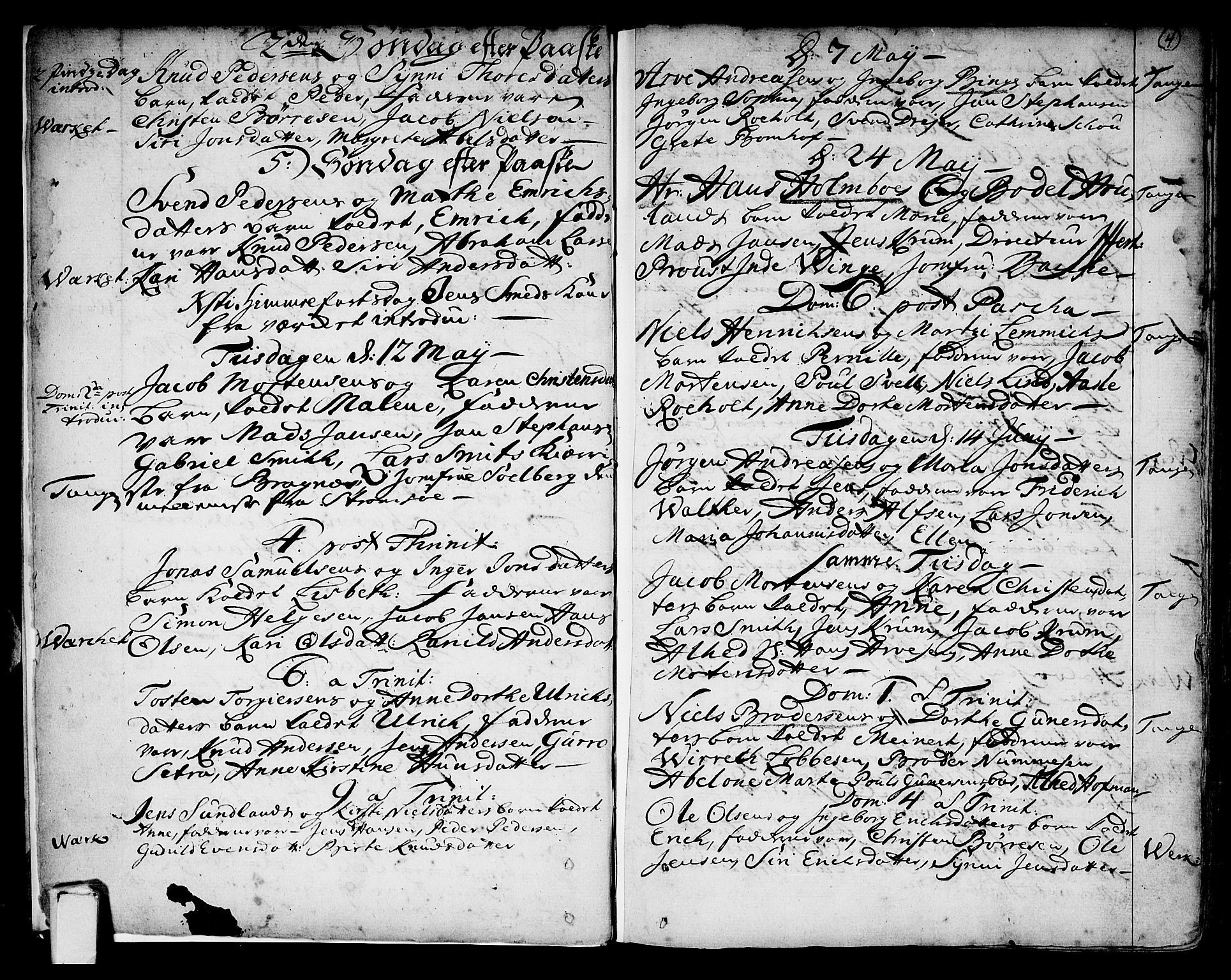 Strømsø kirkebøker, AV/SAKO-A-246/F/Fb/L0002: Parish register (official) no. II 2, 1739-1814, p. 4