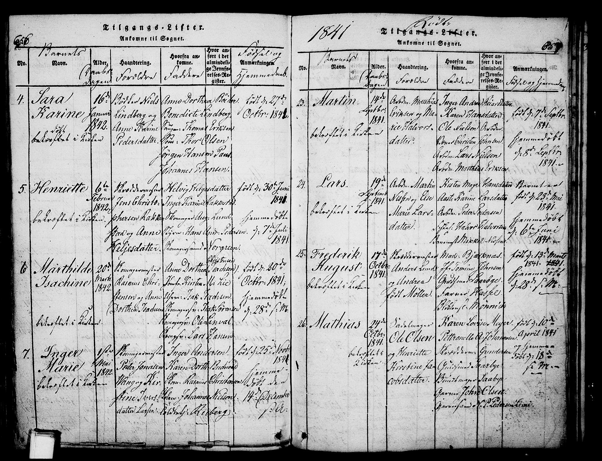 Skien kirkebøker, SAKO/A-302/G/Ga/L0002: Parish register (copy) no. 2, 1814-1842, p. 656-657