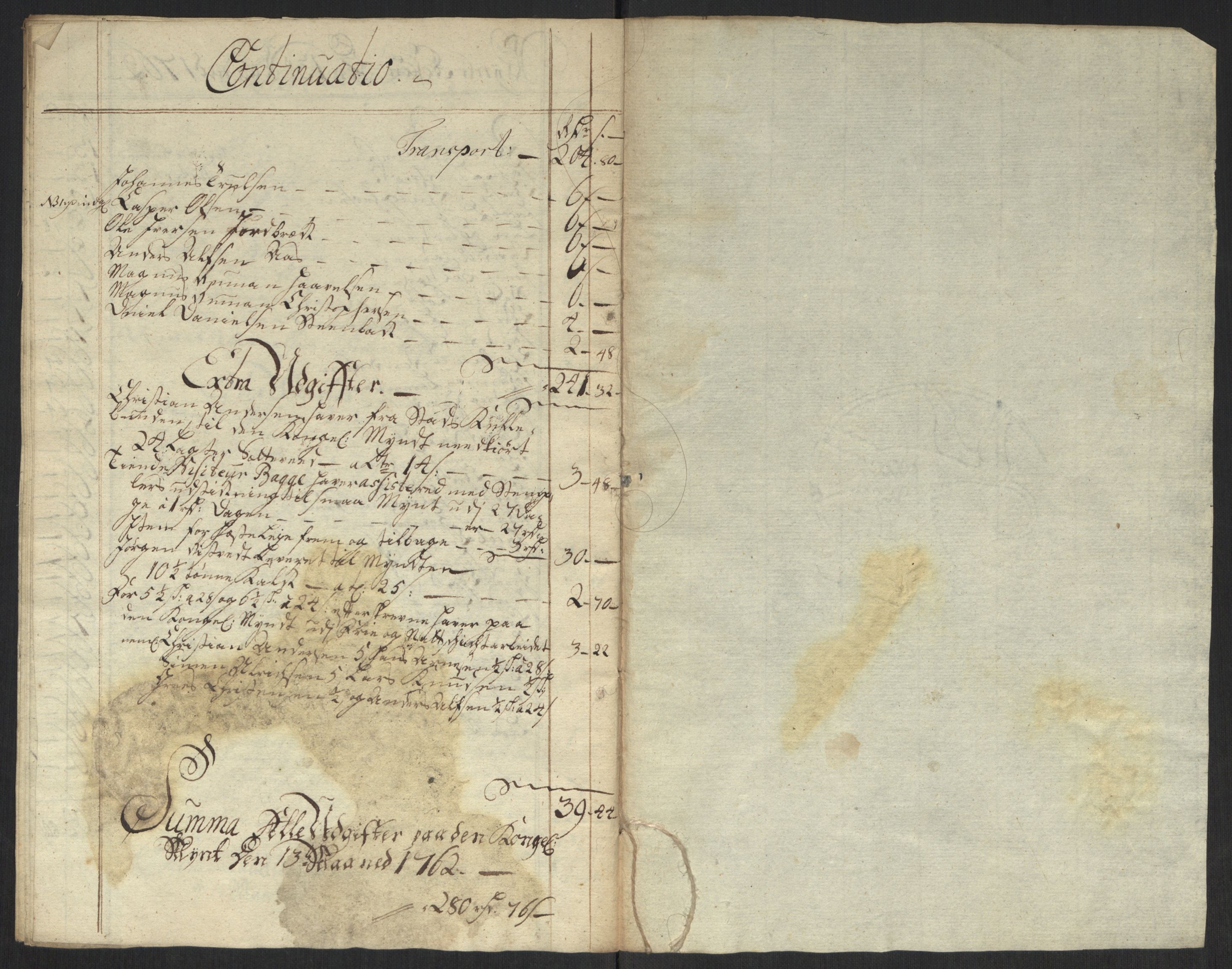 Rentekammeret inntil 1814, Realistisk ordnet avdeling, AV/RA-EA-4070/Oa/L0010: [Y8]: Regninger for Kongsbergs mynt., 1760-1805, p. 29