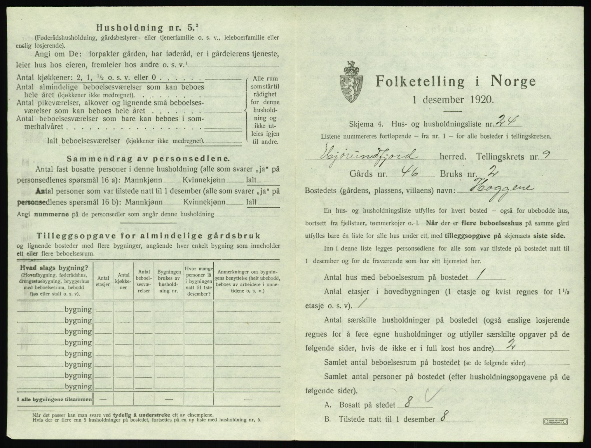 SAT, 1920 census for Hjørundfjord, 1920, p. 469