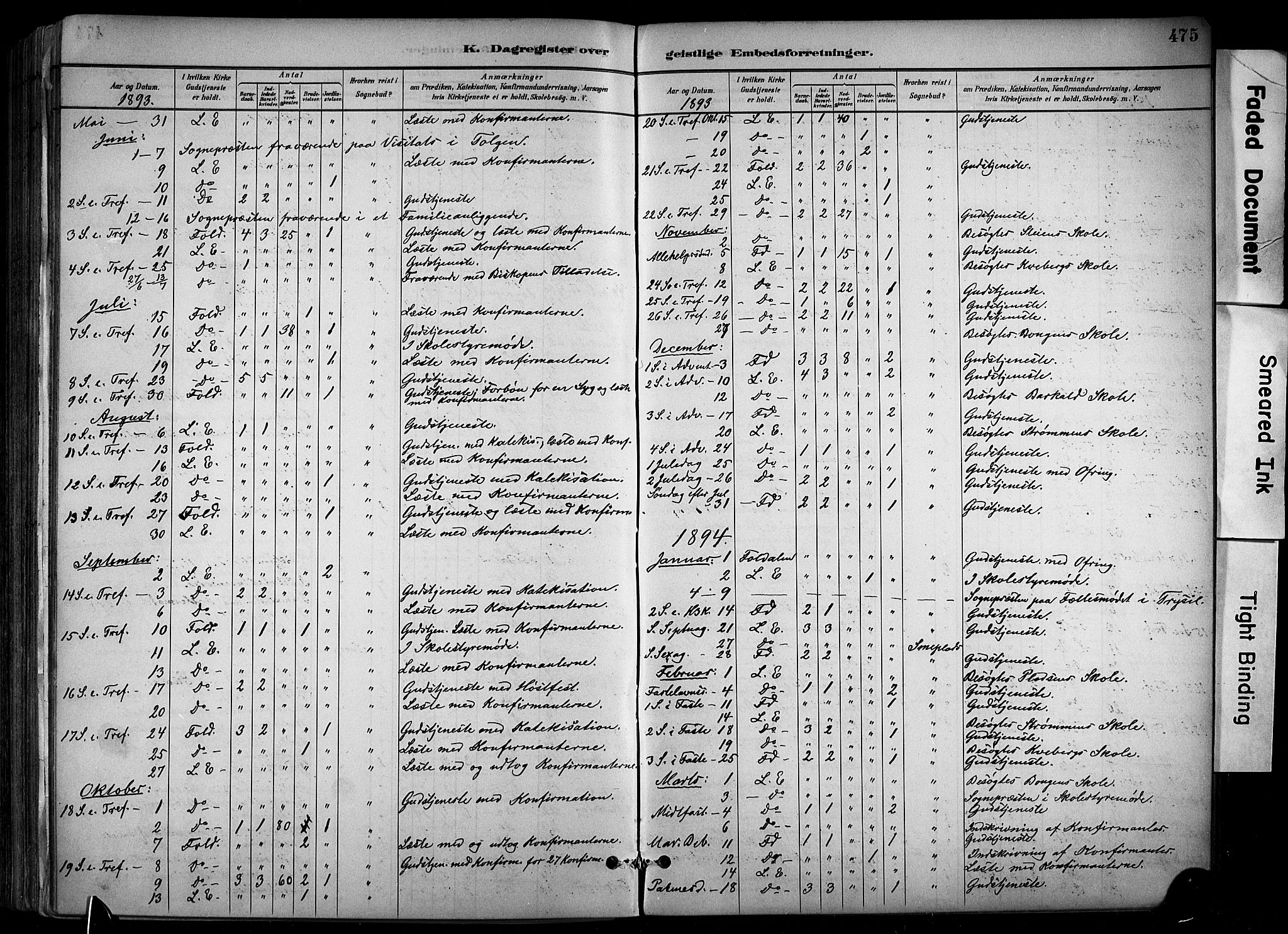Alvdal prestekontor, SAH/PREST-060/H/Ha/Haa/L0002: Parish register (official) no. 2, 1883-1906, p. 475