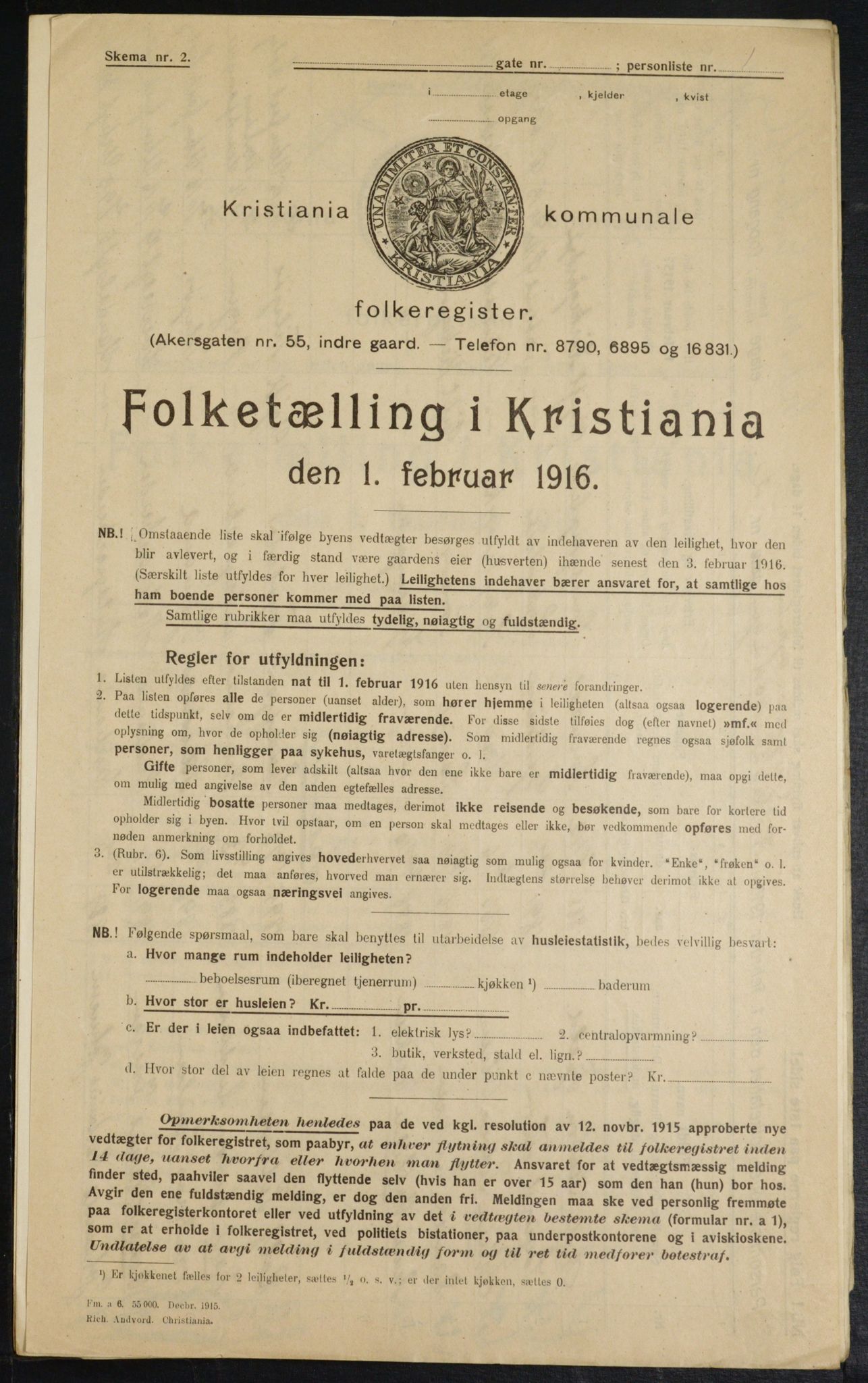 OBA, Municipal Census 1916 for Kristiania, 1916, p. 51042