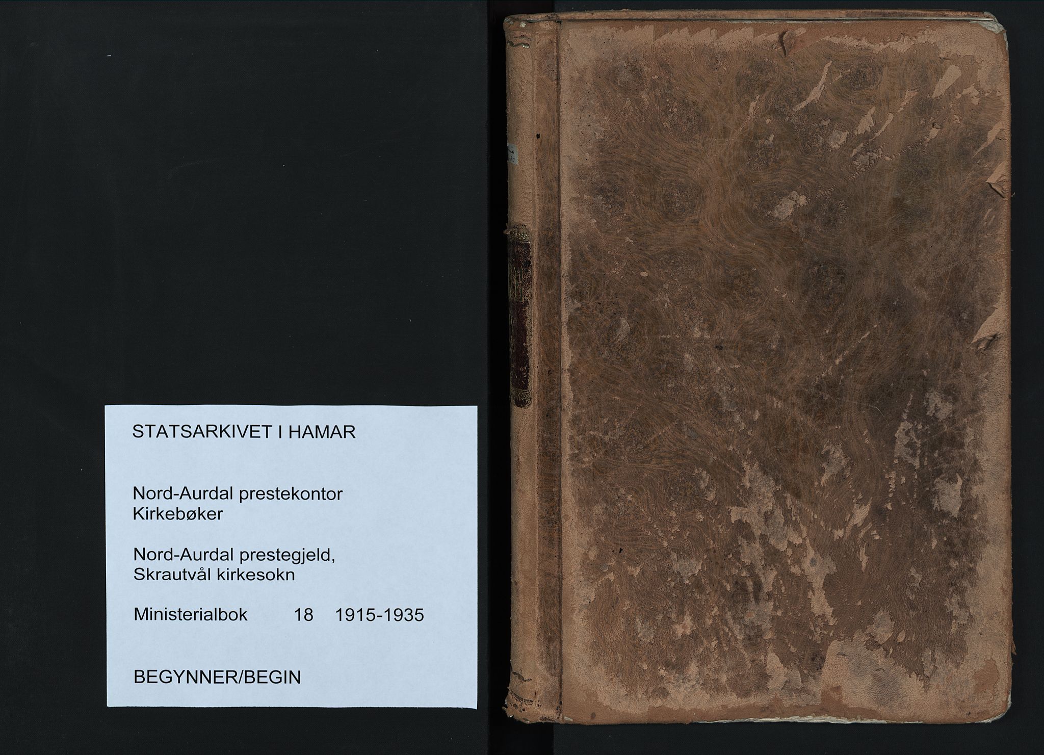 Nord-Aurdal prestekontor, AV/SAH-PREST-132/H/Ha/Haa/L0018: Parish register (official) no. 18, 1915-1935