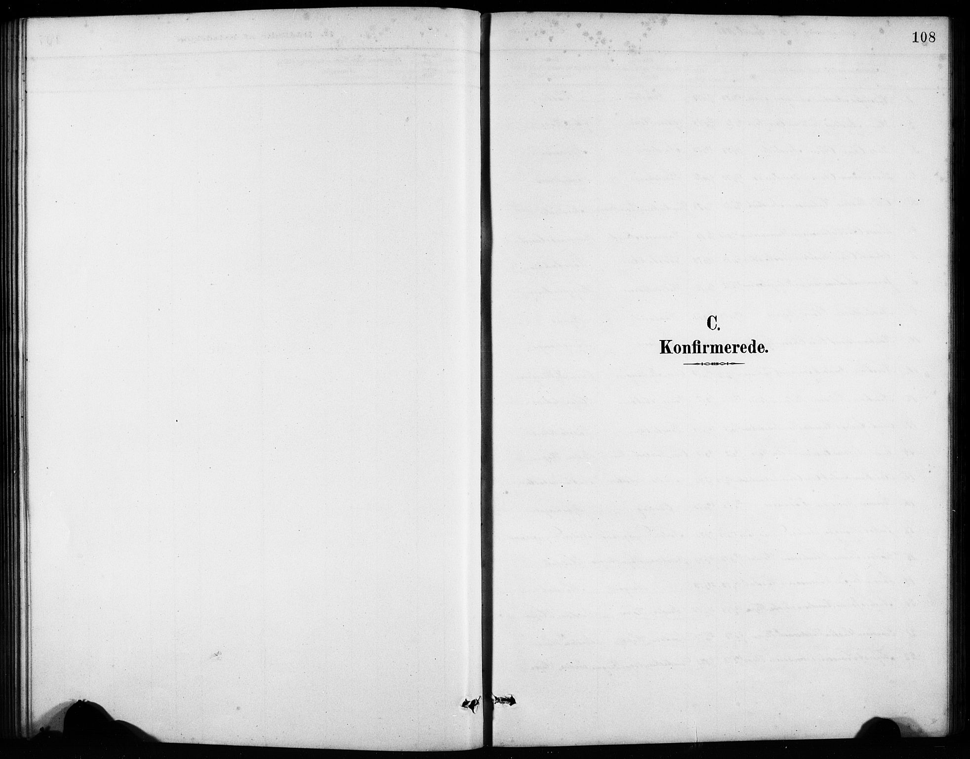 Birkeland Sokneprestembete, SAB/A-74601/H/Hab: Parish register (copy) no. A 4, 1888-1897, p. 108