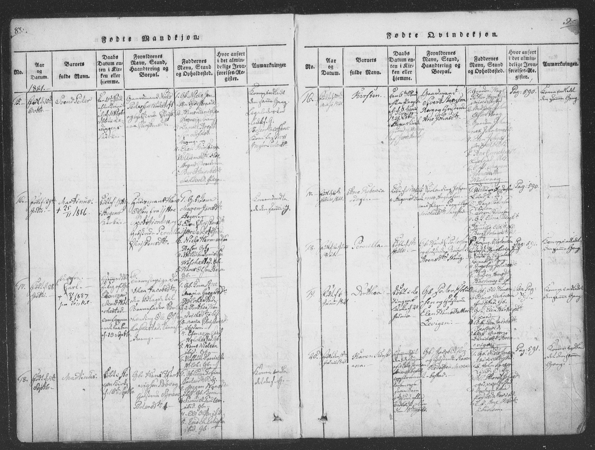 Ministerialprotokoller, klokkerbøker og fødselsregistre - Nordland, AV/SAT-A-1459/855/L0798: Parish register (official) no. 855A06, 1821-1835, p. 8-9