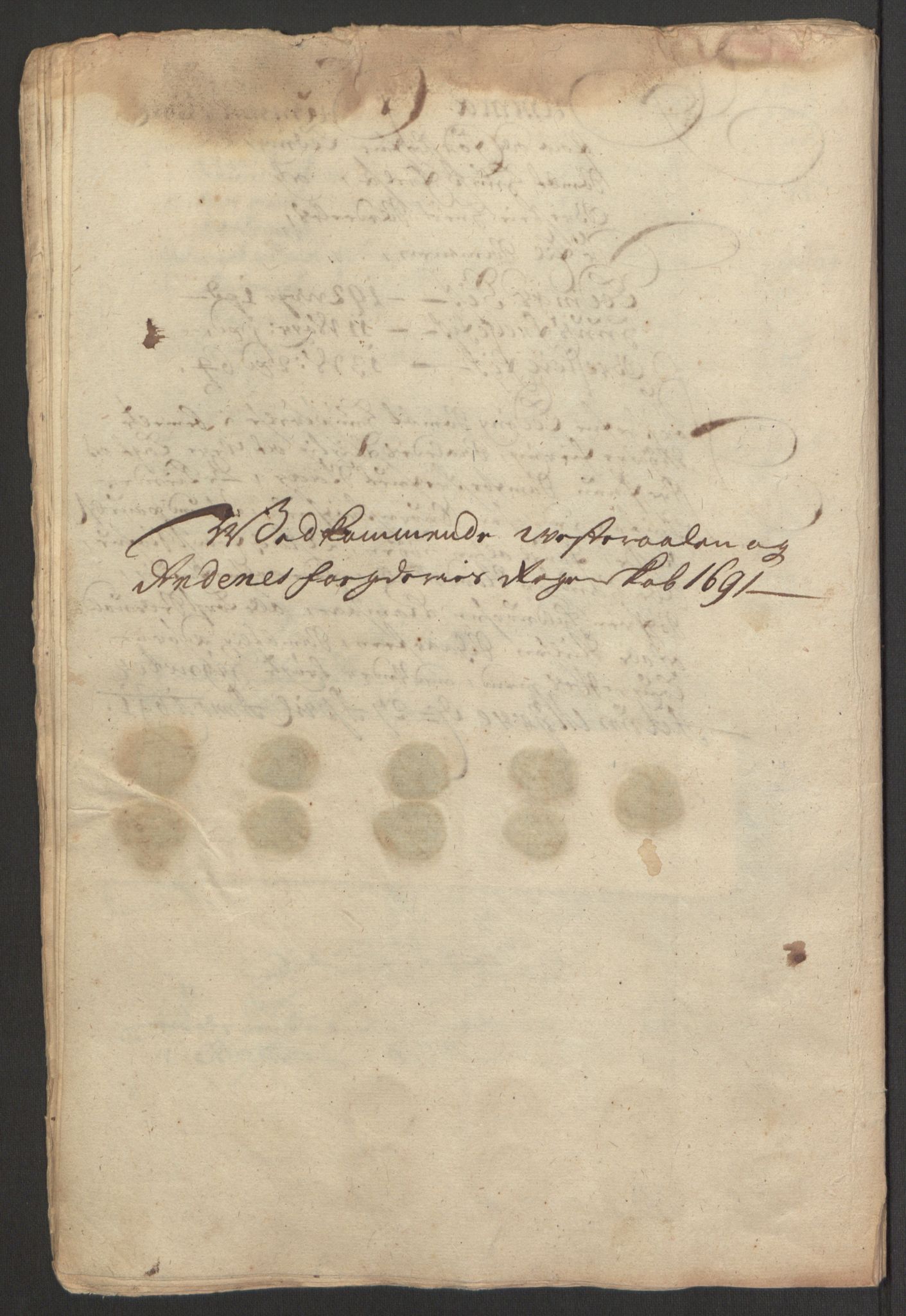 Rentekammeret inntil 1814, Reviderte regnskaper, Fogderegnskap, AV/RA-EA-4092/R67/L4676: Fogderegnskap Vesterålen, Andenes og Lofoten, 1691-1693, p. 68