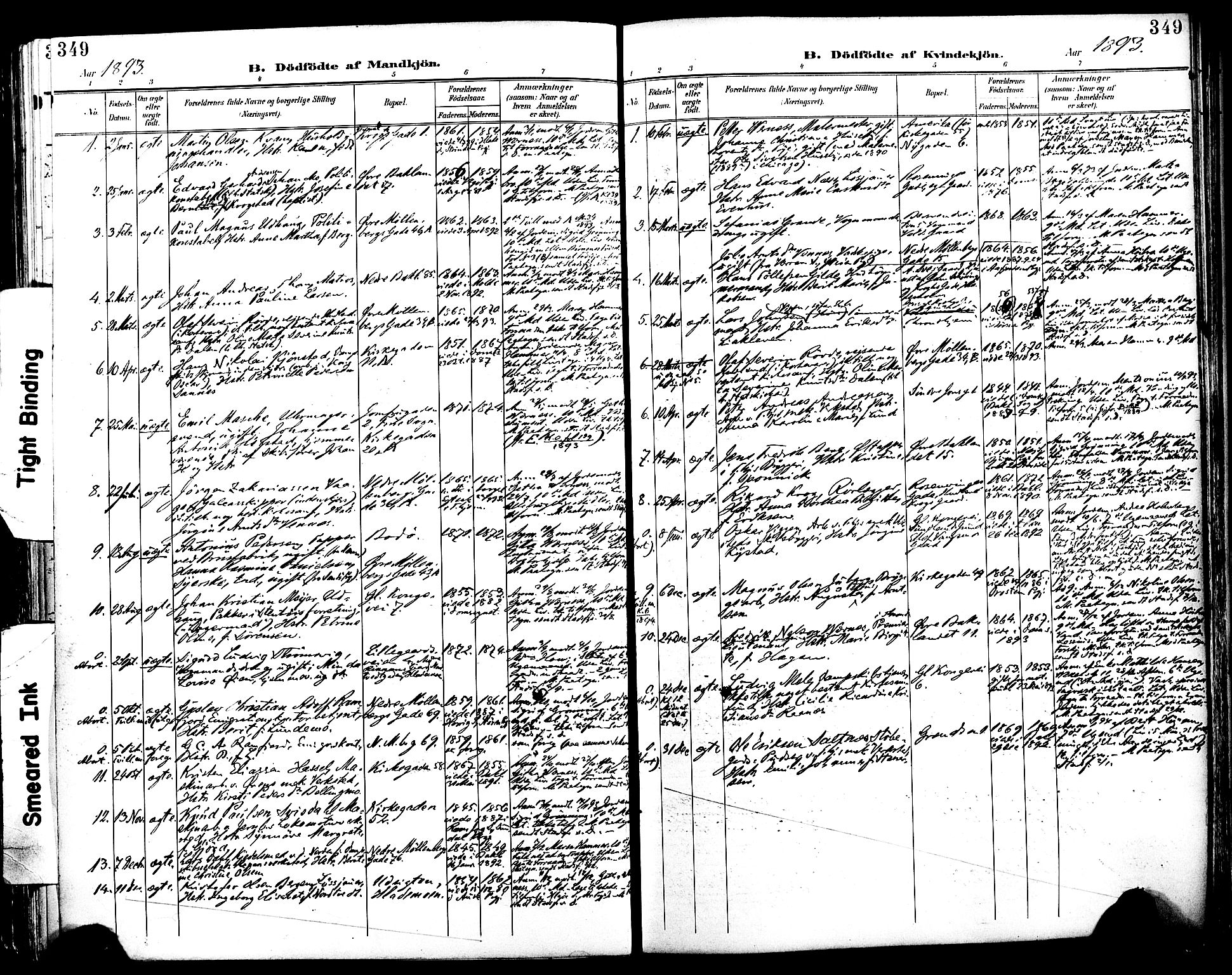 Ministerialprotokoller, klokkerbøker og fødselsregistre - Sør-Trøndelag, SAT/A-1456/604/L0197: Parish register (official) no. 604A18, 1893-1900, p. 349