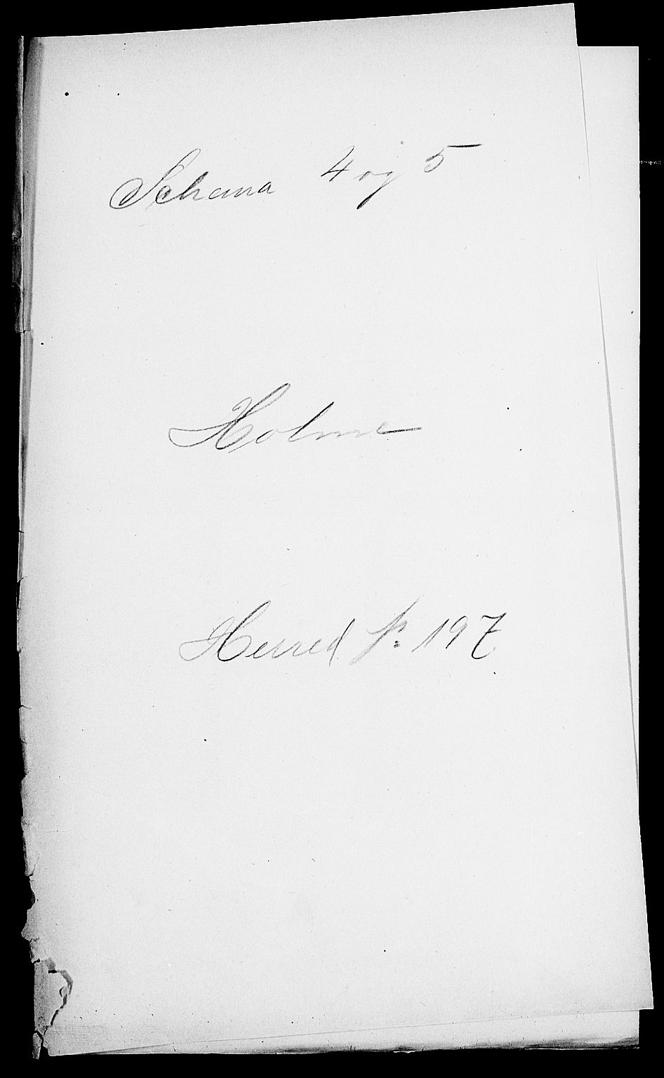 SAK, 1900 census for Holum, 1900, p. 1