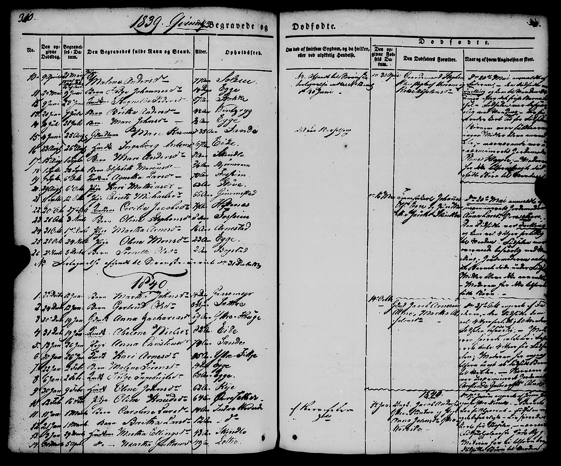 Gloppen sokneprestembete, AV/SAB-A-80101/H/Haa/Haaa/L0008: Parish register (official) no. A 8, 1837-1855, p. 310