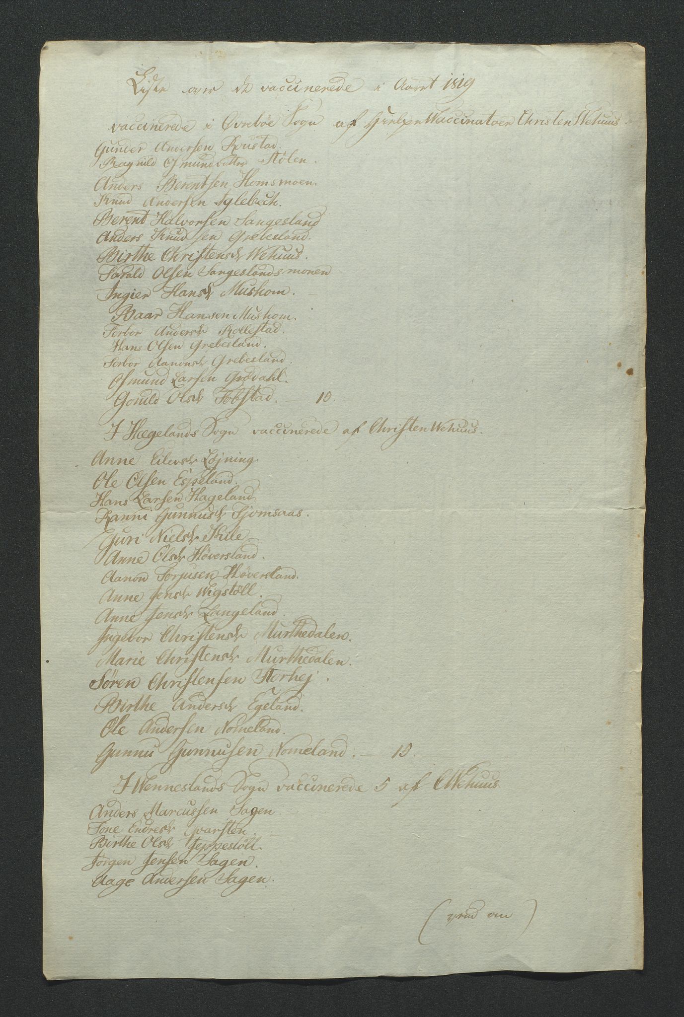 Biskopen i Kristiansand, AV/SAK-1113-0001/G/Gc/L0007: C 79 - Presteinnberetninger, 1801-1822, p. 303