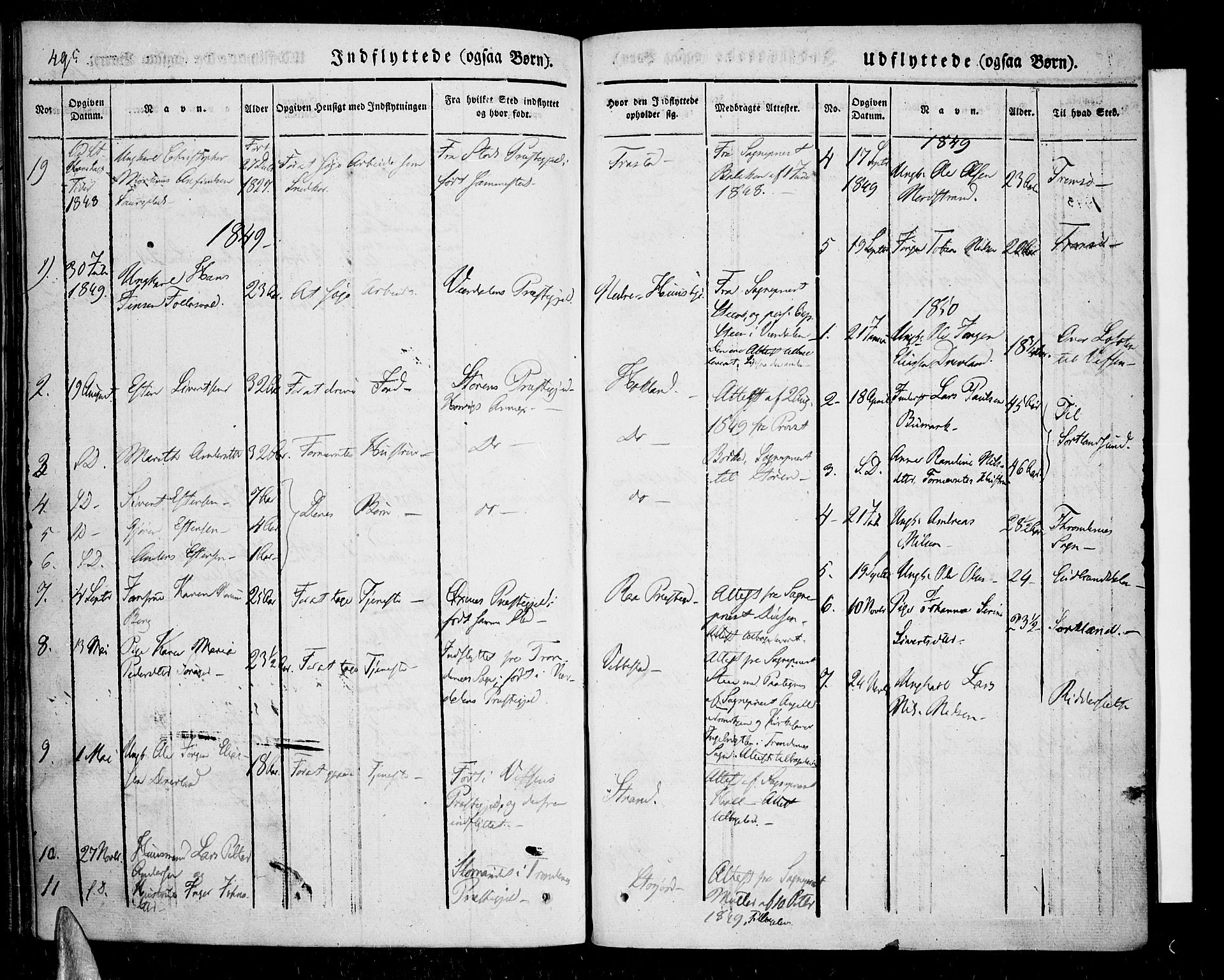 Kvæfjord sokneprestkontor, SATØ/S-1323/G/Ga/Gaa/L0003kirke: Parish register (official) no. 3, 1830-1857, p. 595