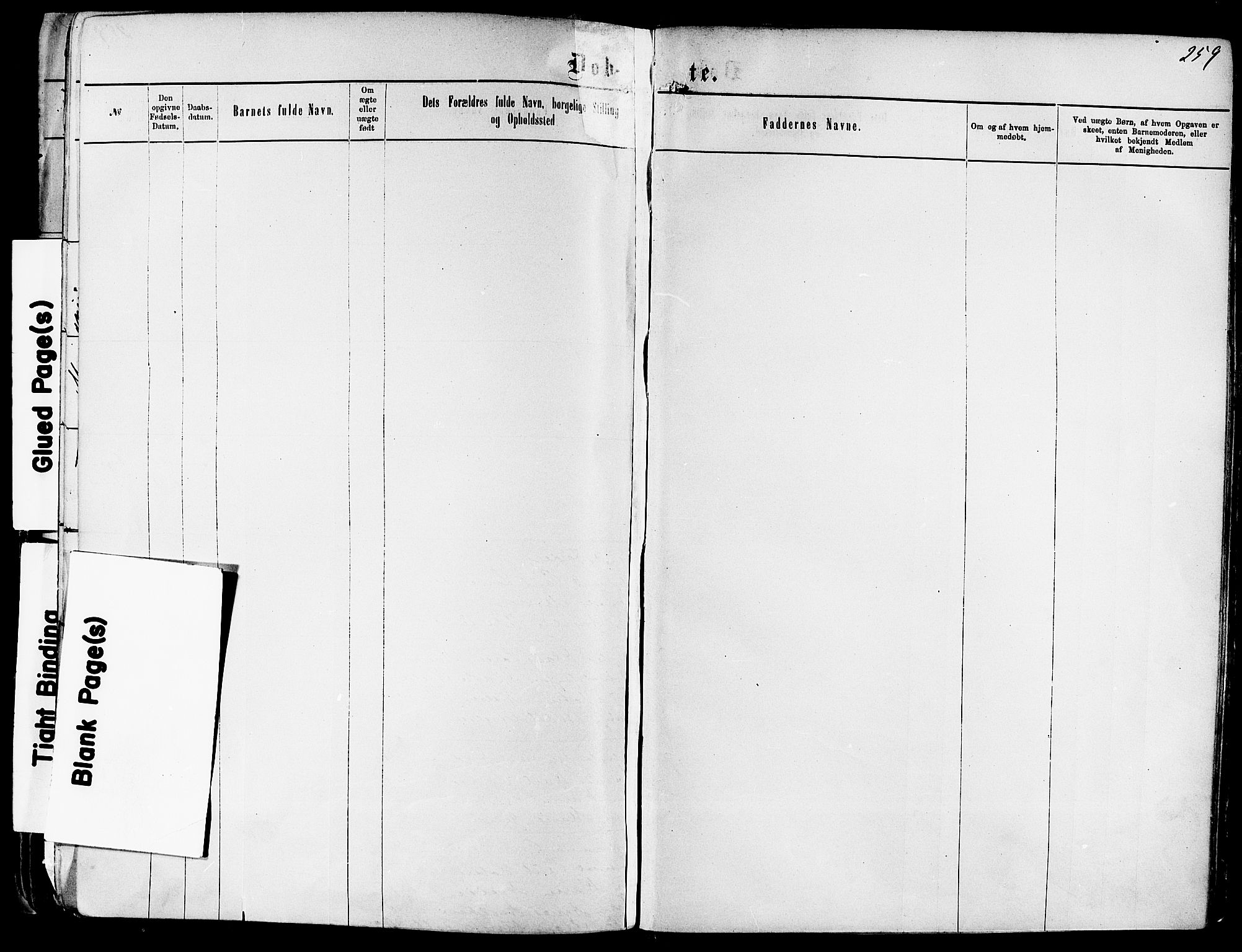 Kragerø kirkebøker, SAKO/A-278/F/Fa/L0011: Parish register (official) no. 11, 1875-1886, p. 259