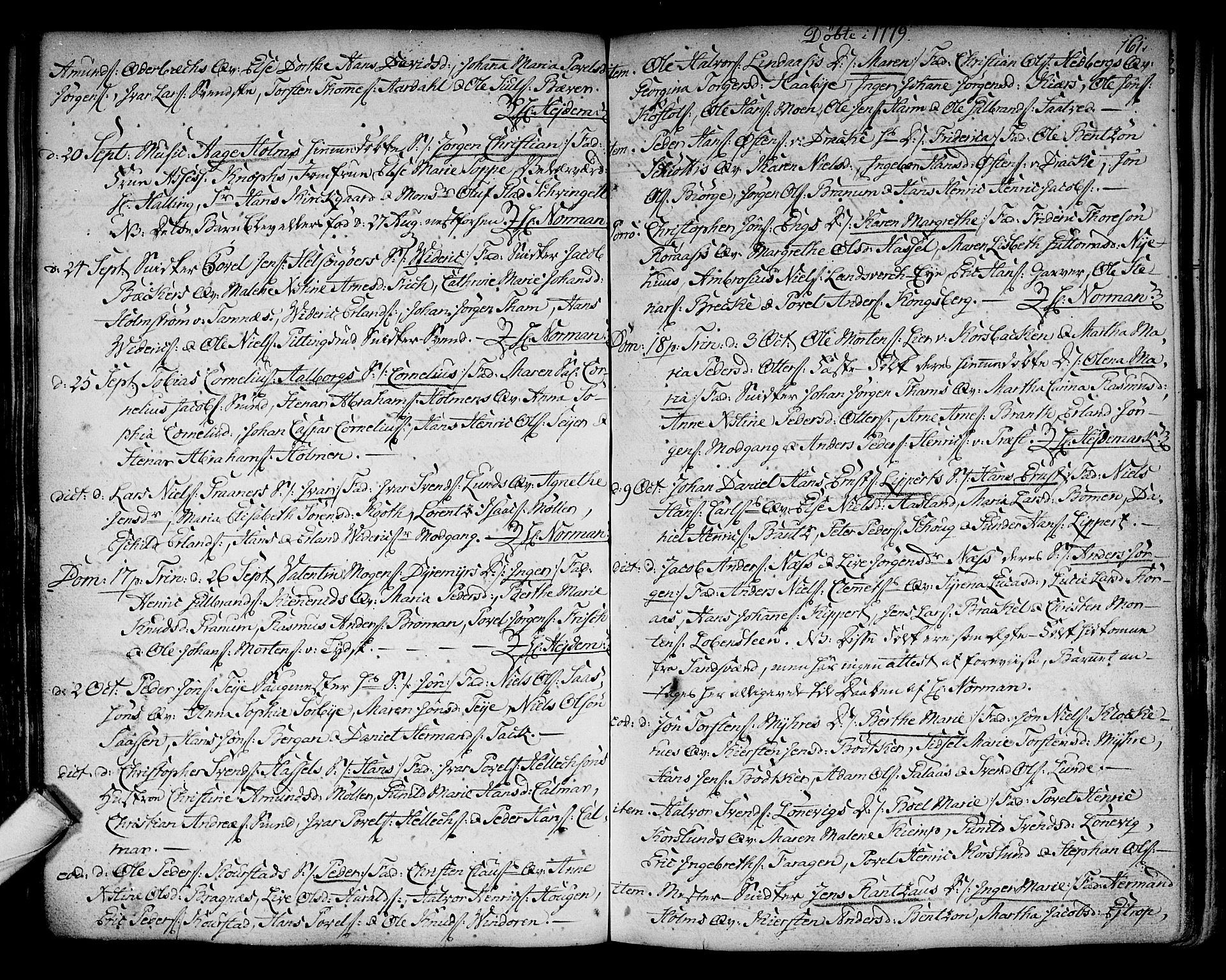 Kongsberg kirkebøker, AV/SAKO-A-22/F/Fa/L0005: Parish register (official) no. I 5, 1769-1782, p. 161