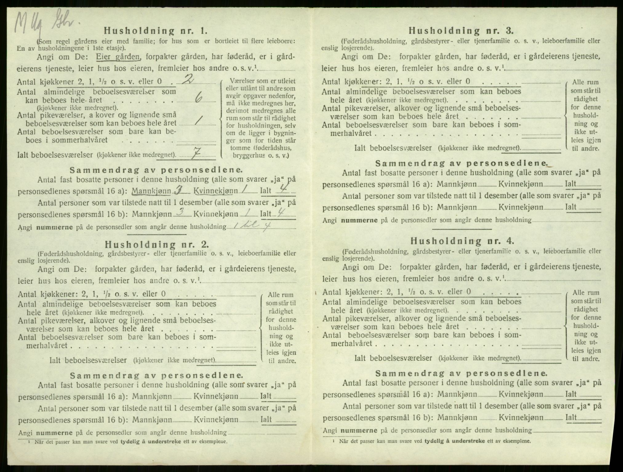 SAKO, 1920 census for Våle, 1920, p. 411