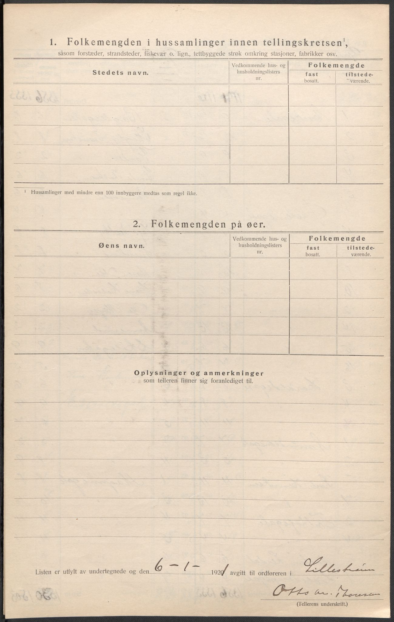 SAO, 1920 census for Lillestrøm, 1920, p. 22