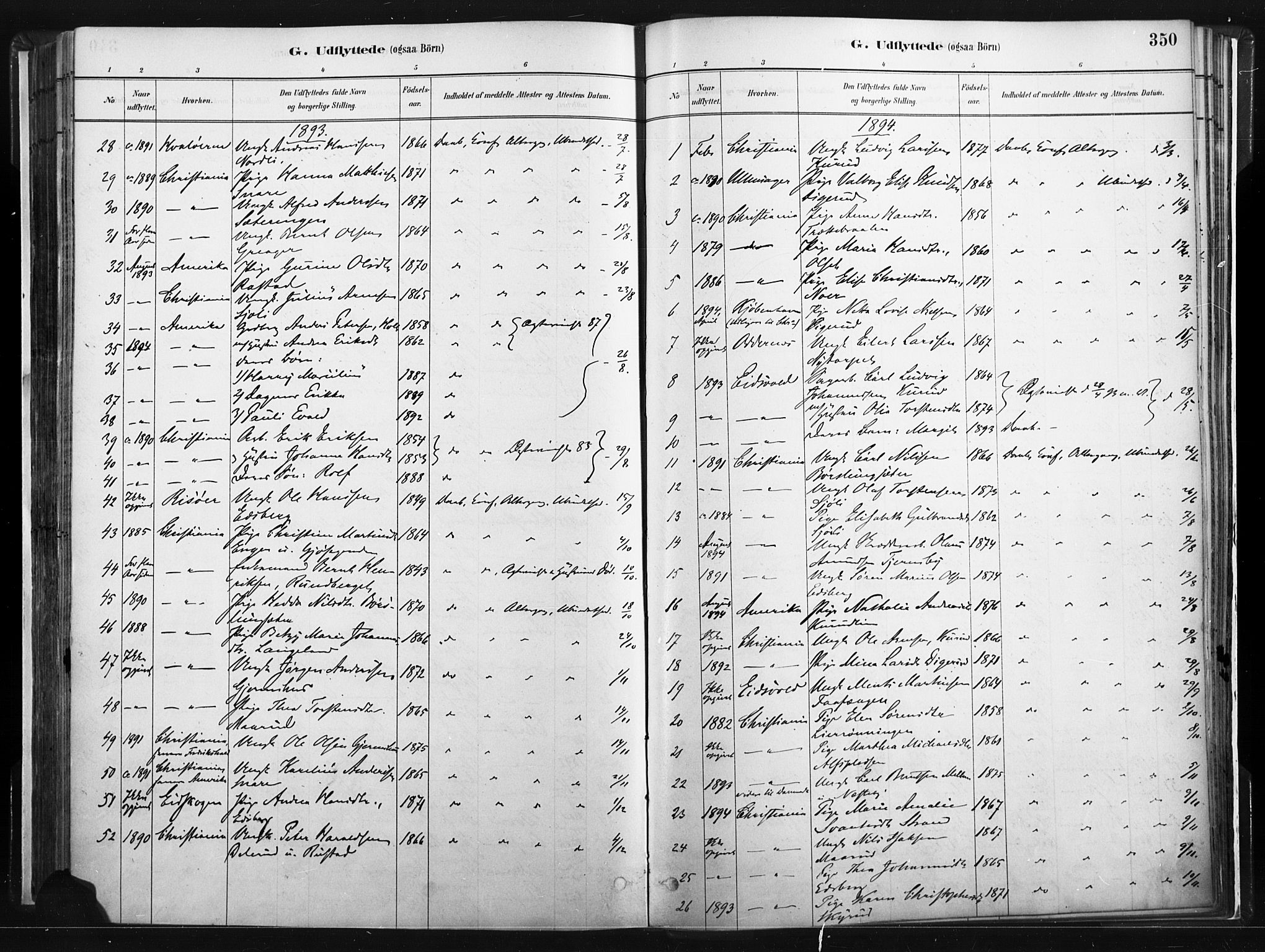 Vinger prestekontor, AV/SAH-PREST-024/H/Ha/Haa/L0014: Parish register (official) no. 14, 1881-1900, p. 350