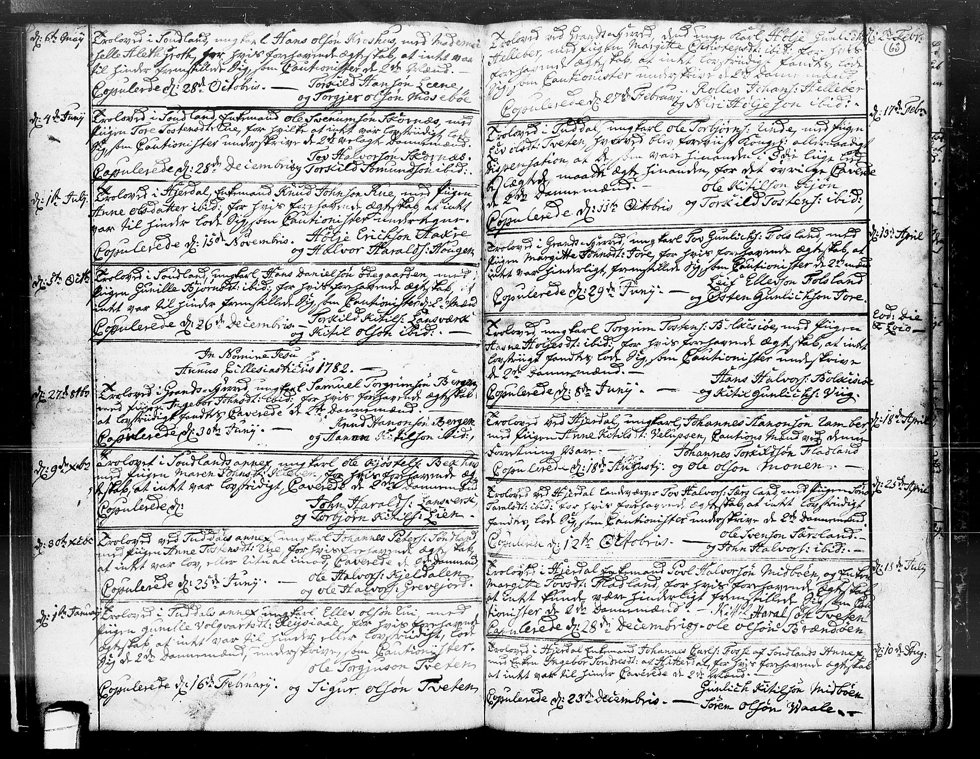 Hjartdal kirkebøker, SAKO/A-270/F/Fa/L0004: Parish register (official) no. I 4, 1727-1795, p. 63