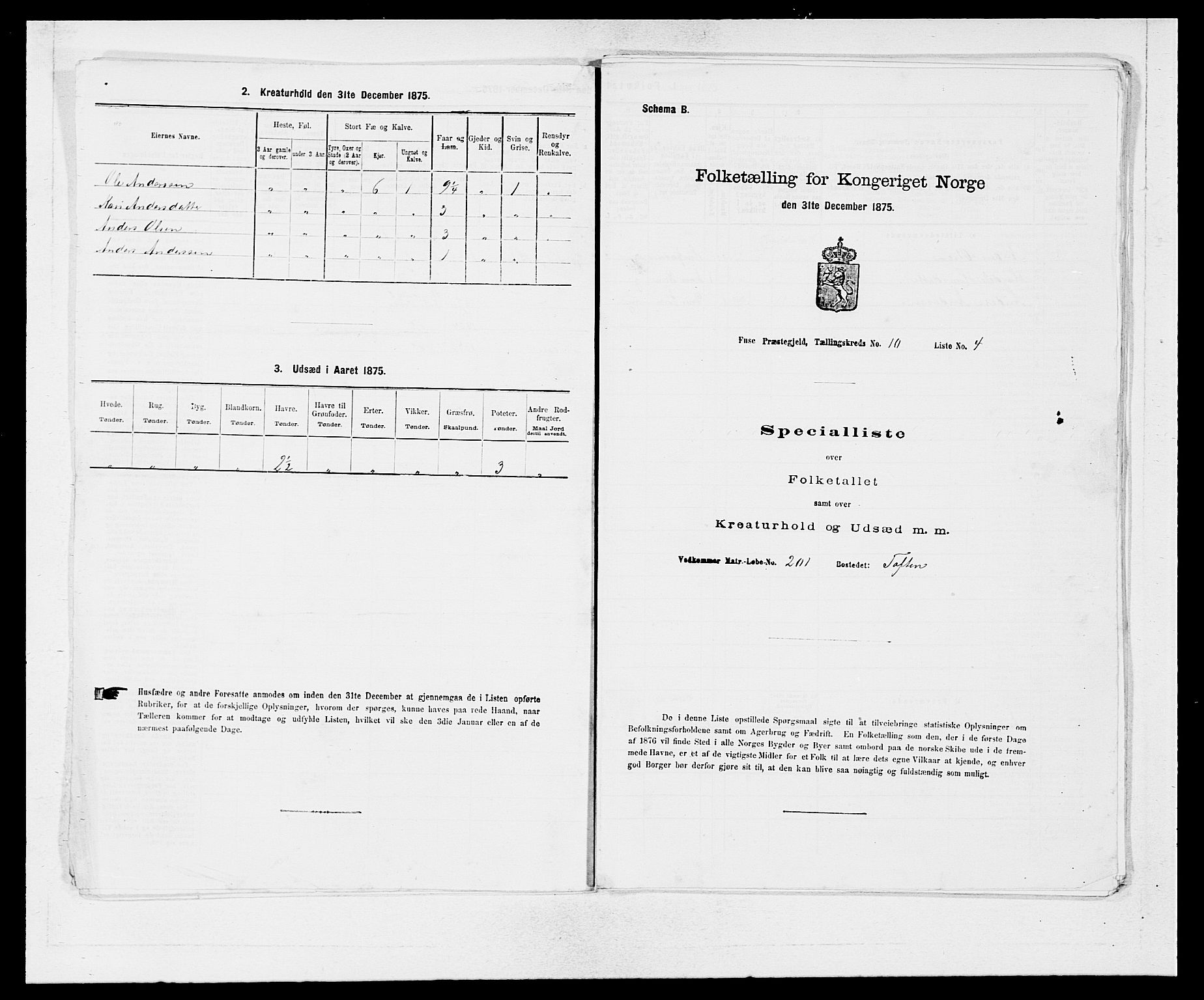 SAB, 1875 census for 1241P Fusa, 1875, p. 672