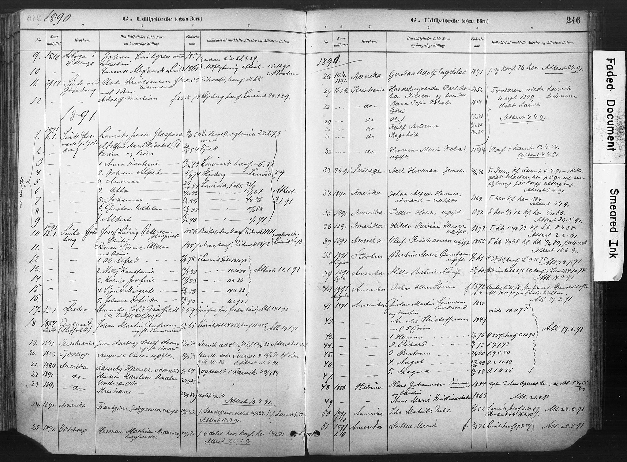 Larvik kirkebøker, AV/SAKO-A-352/F/Fa/L0010: Parish register (official) no. I 10, 1884-1910, p. 246