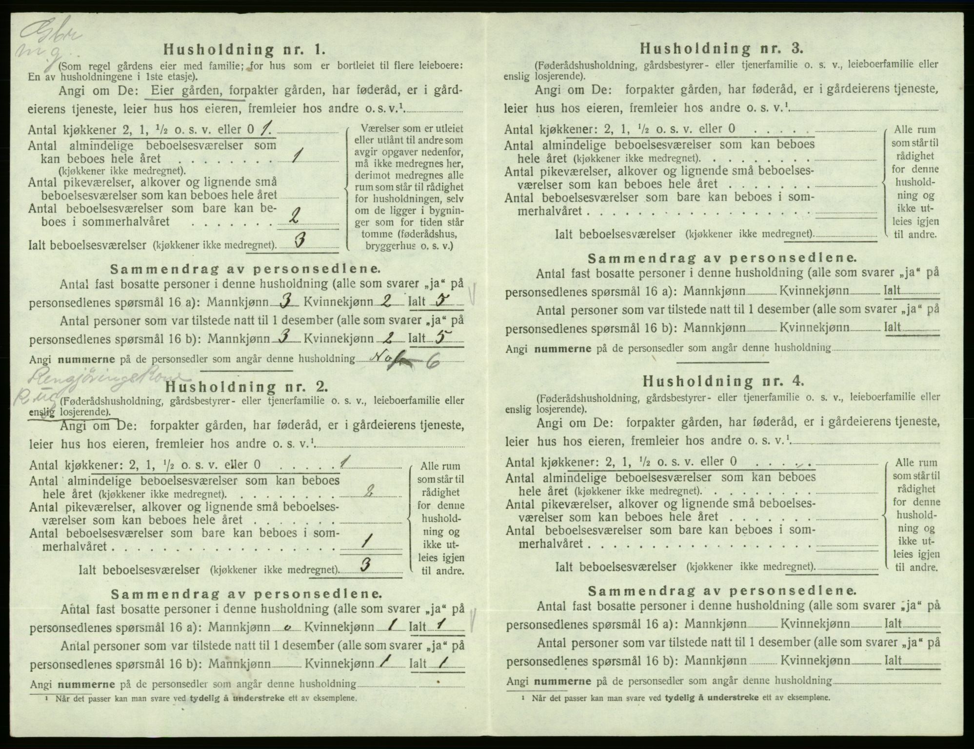 SAB, 1920 census for Vikebygd, 1920, p. 179