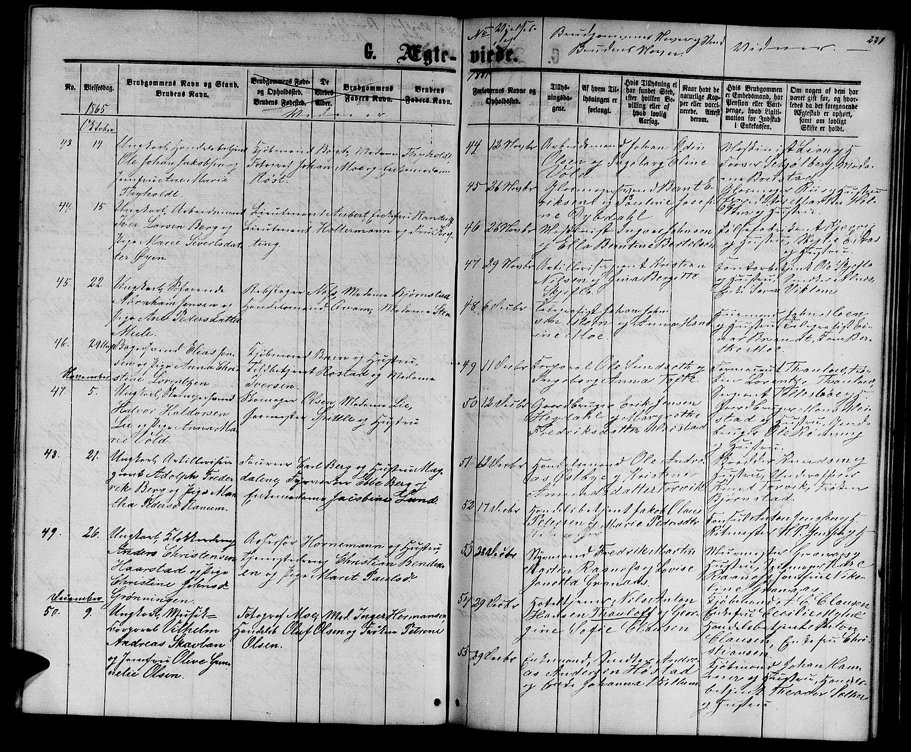Ministerialprotokoller, klokkerbøker og fødselsregistre - Sør-Trøndelag, SAT/A-1456/601/L0087: Parish register (copy) no. 601C05, 1864-1881, p. 221