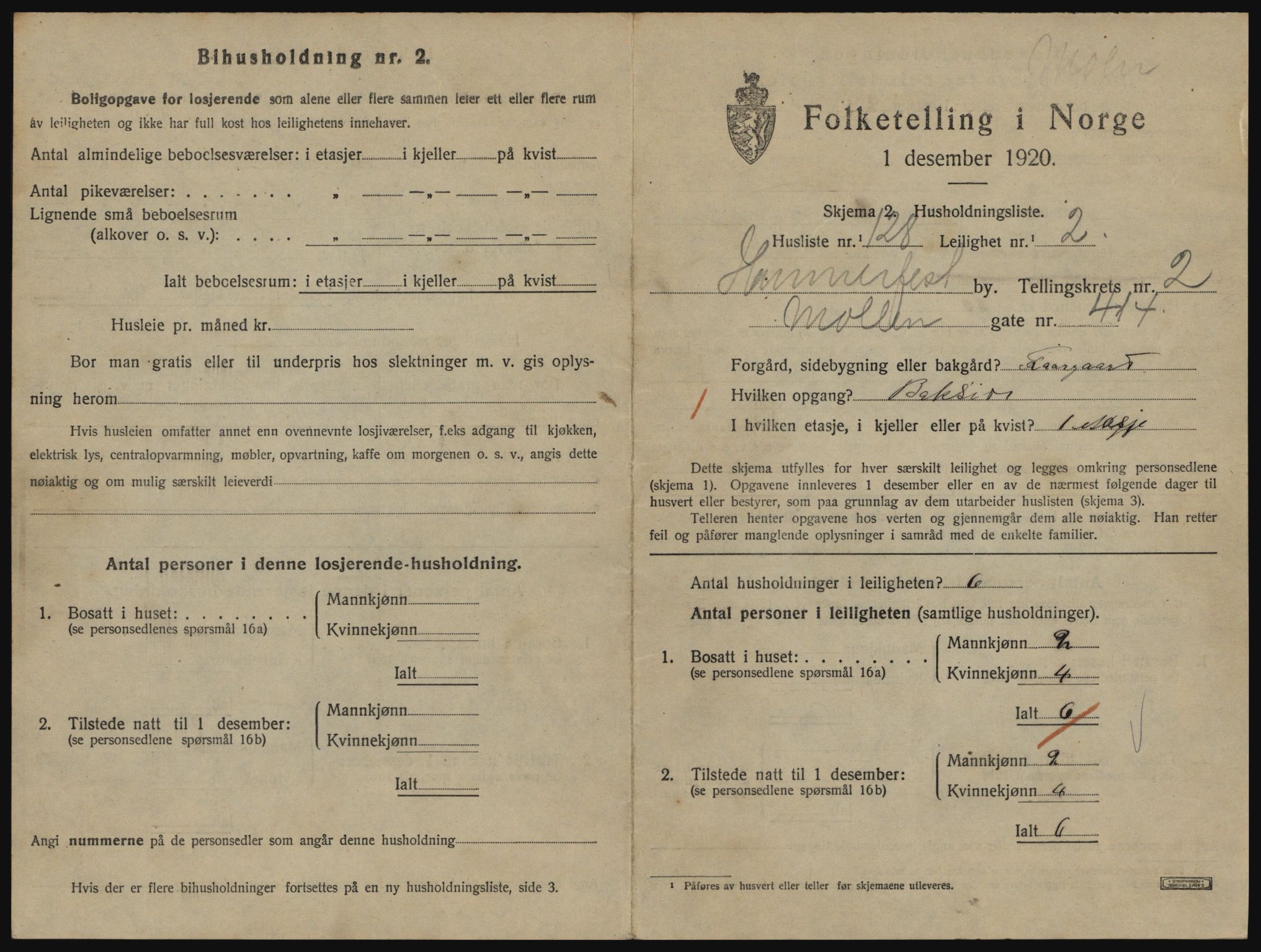 SATØ, 1920 census for Hammerfest, 1920, p. 2296