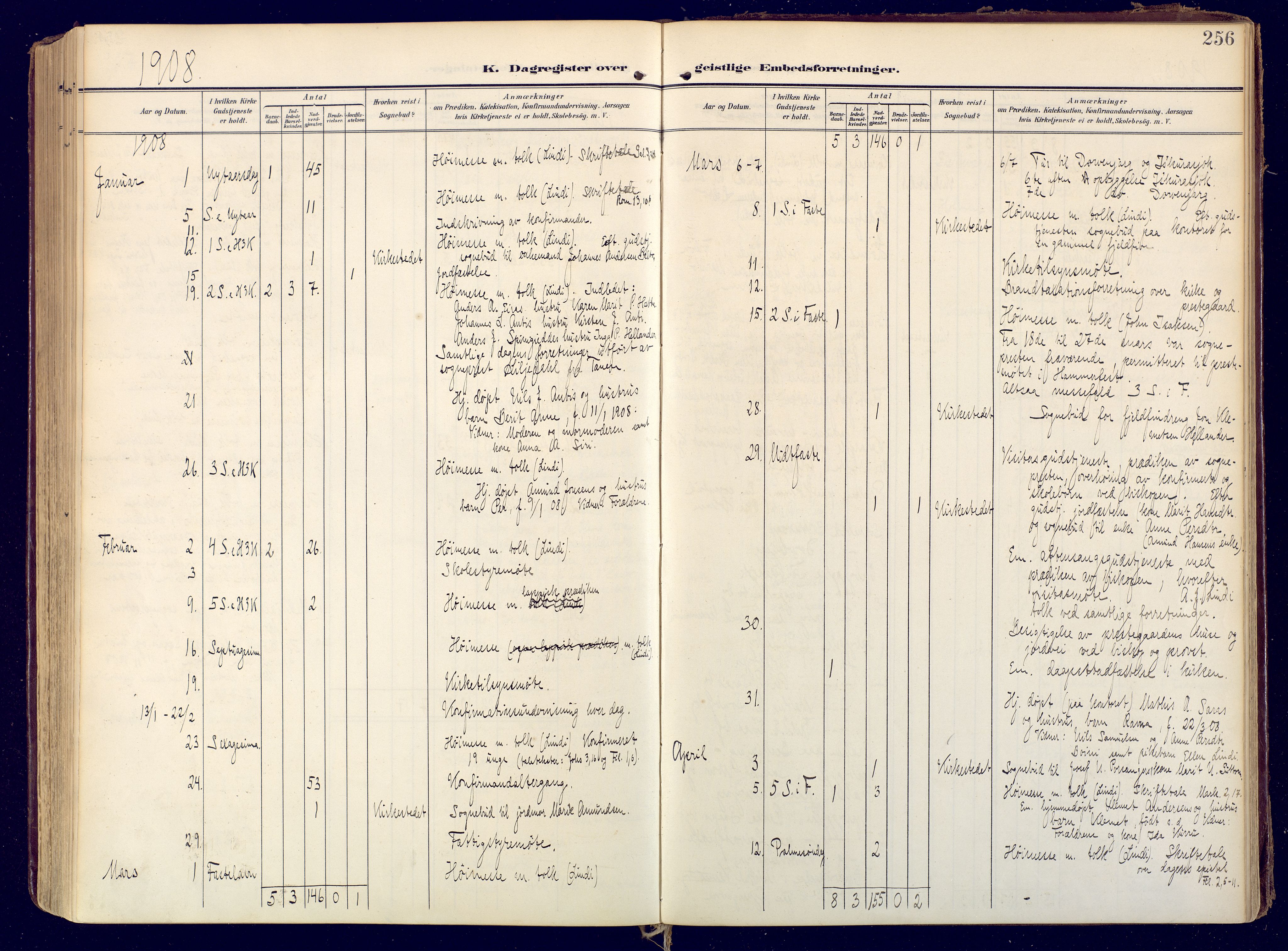 Karasjok sokneprestkontor, SATØ/S-1352/H/Ha: Parish register (official) no. 3, 1907-1926, p. 256