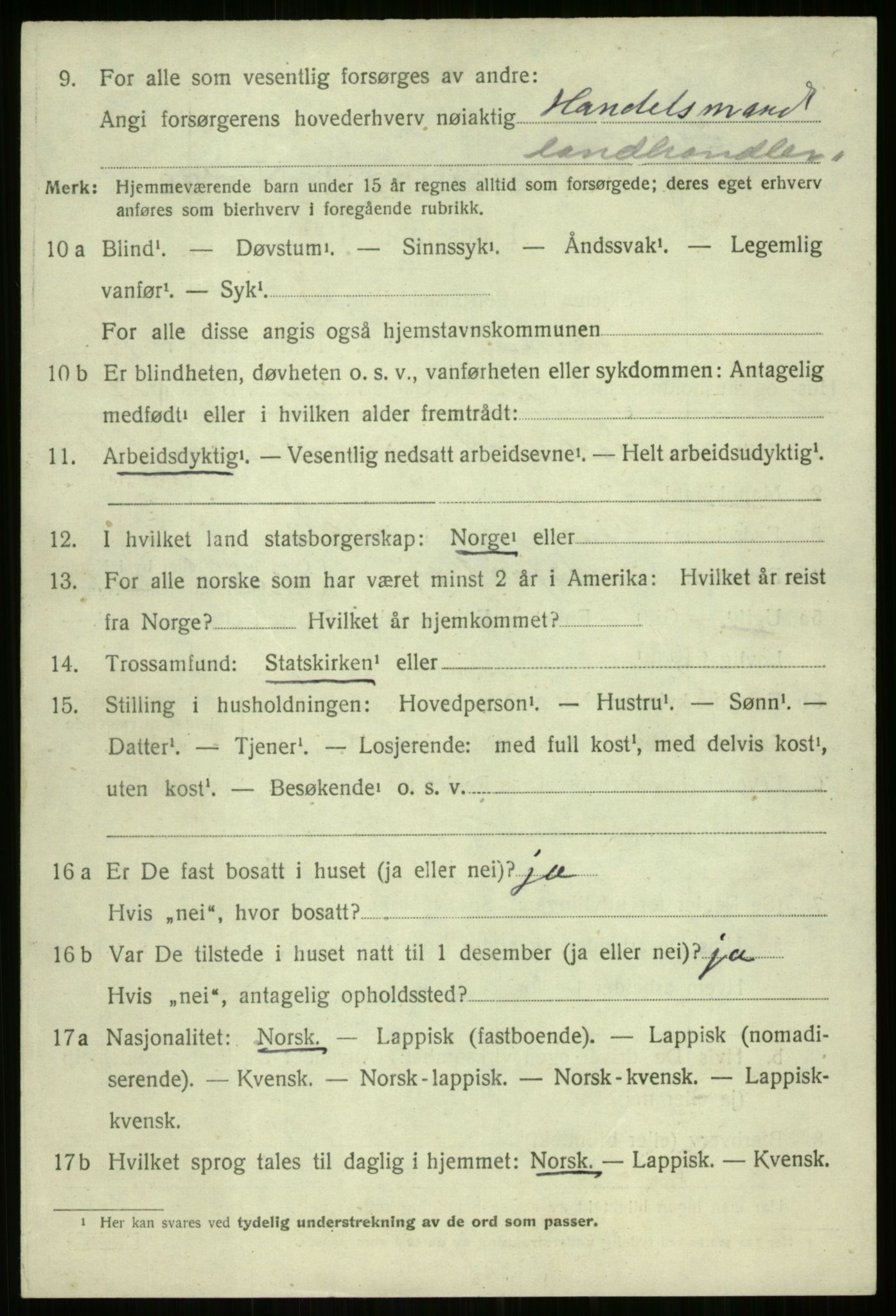 SATØ, 1920 census for Bjarkøy, 1920, p. 4280