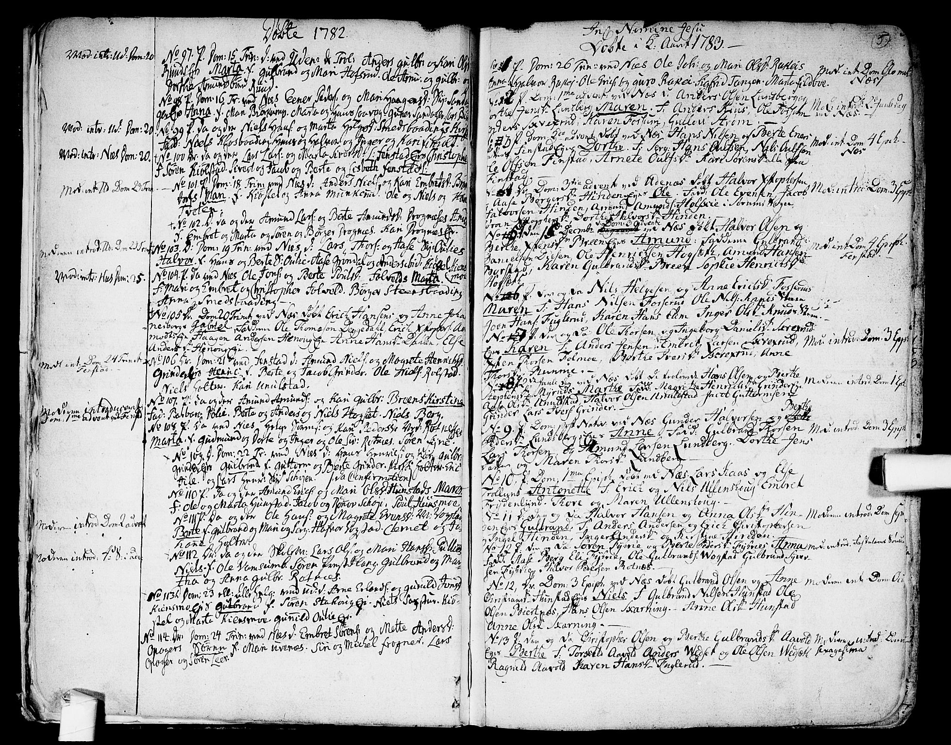 Nes prestekontor Kirkebøker, SAO/A-10410/F/Fa/L0004: Parish register (official) no. I 4, 1781-1816, p. 5