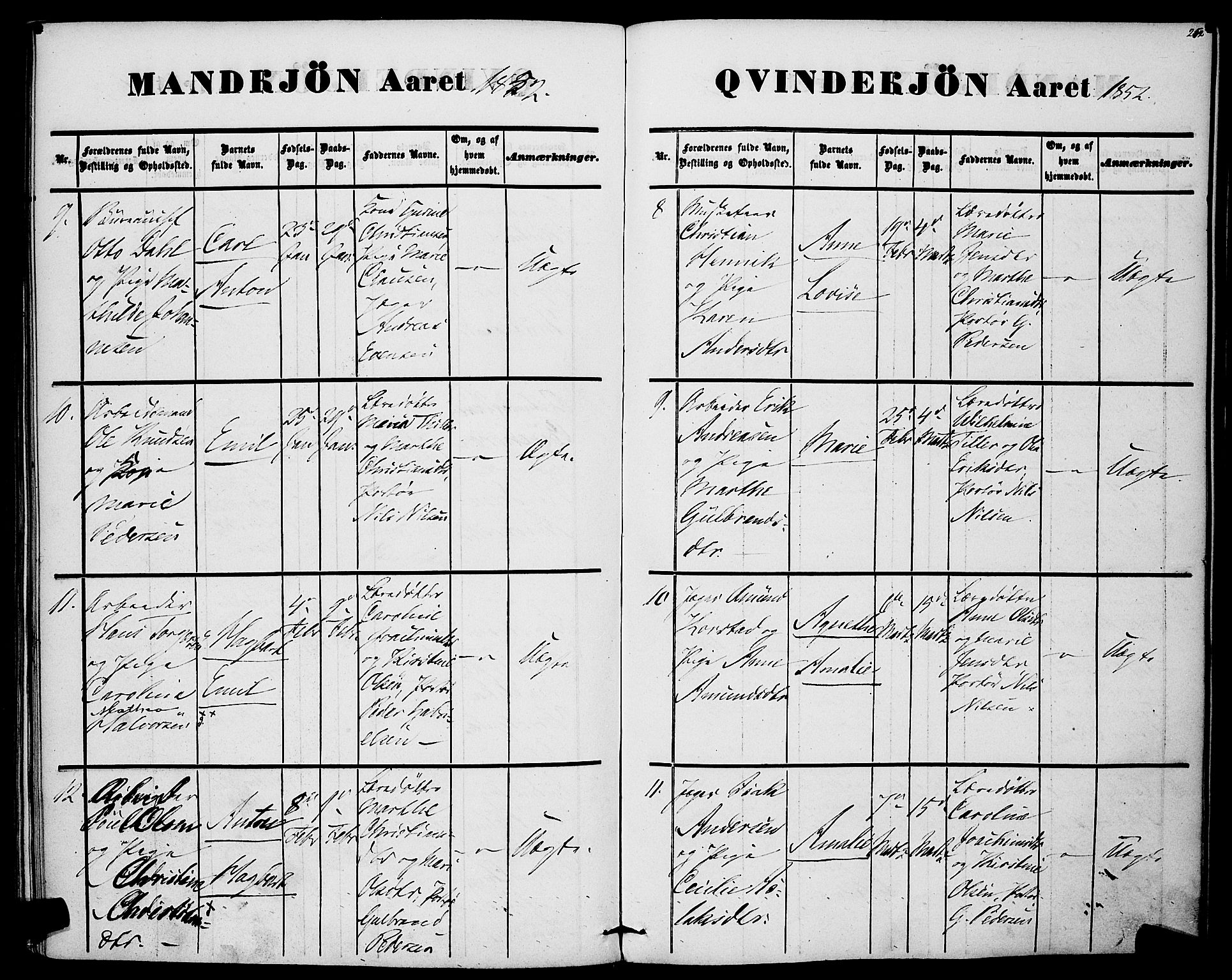 Rikshospitalet prestekontor Kirkebøker, AV/SAO-A-10309b/F/L0003: Parish register (official) no. 3, 1841-1853, p. 252