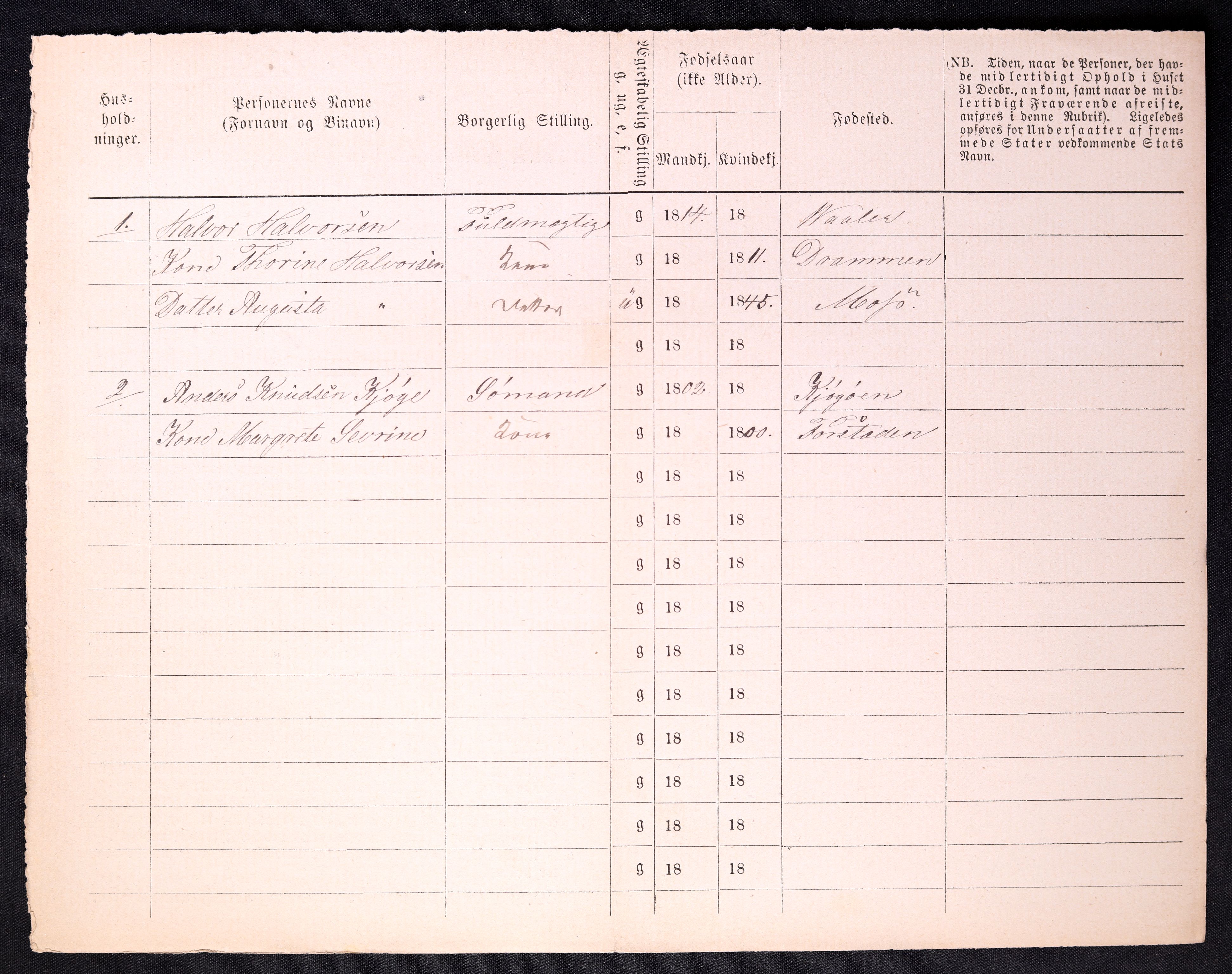 RA, 1870 census for 0103 Fredrikstad, 1870, p. 1522