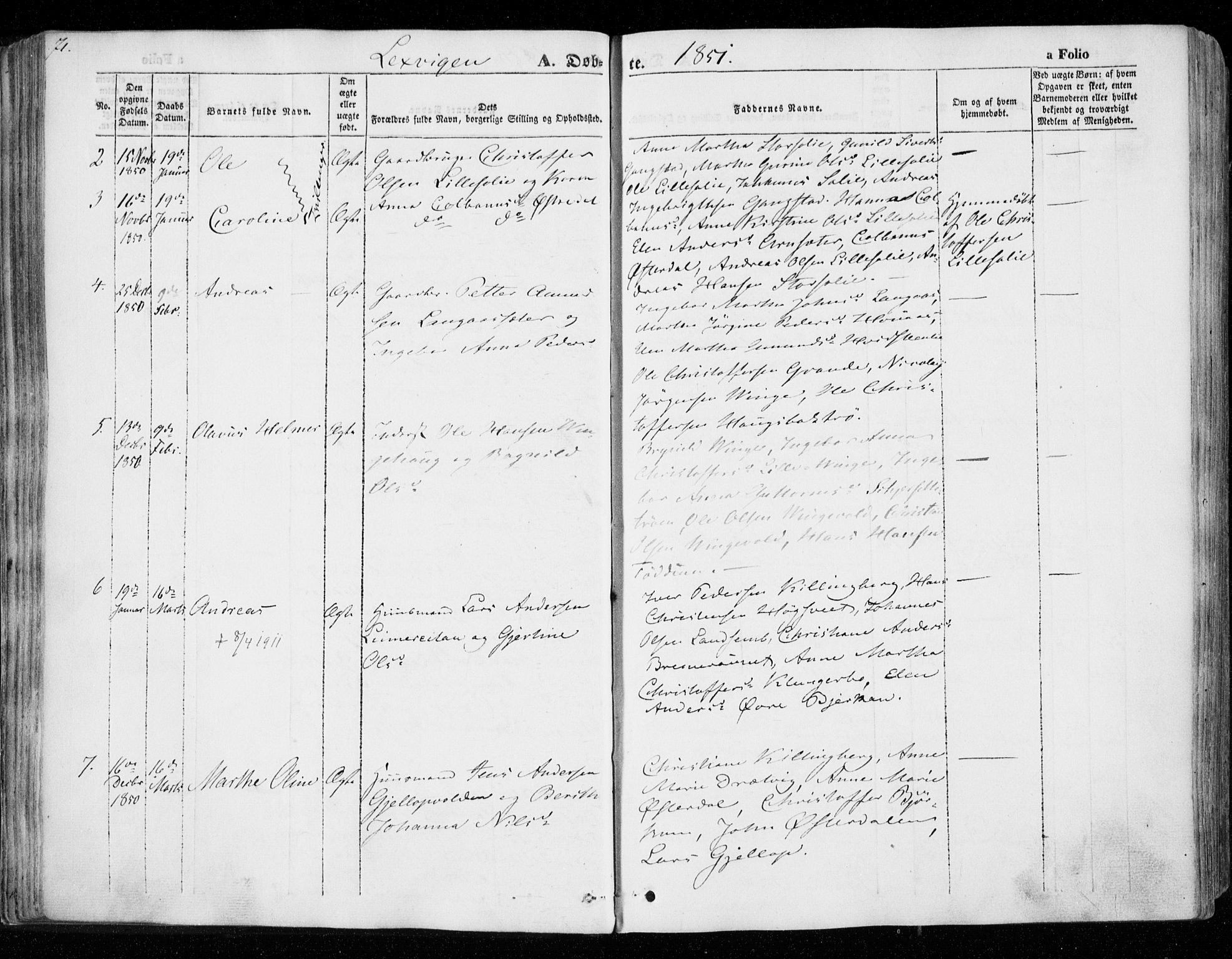 Ministerialprotokoller, klokkerbøker og fødselsregistre - Nord-Trøndelag, SAT/A-1458/701/L0007: Parish register (official) no. 701A07 /1, 1842-1854, p. 71