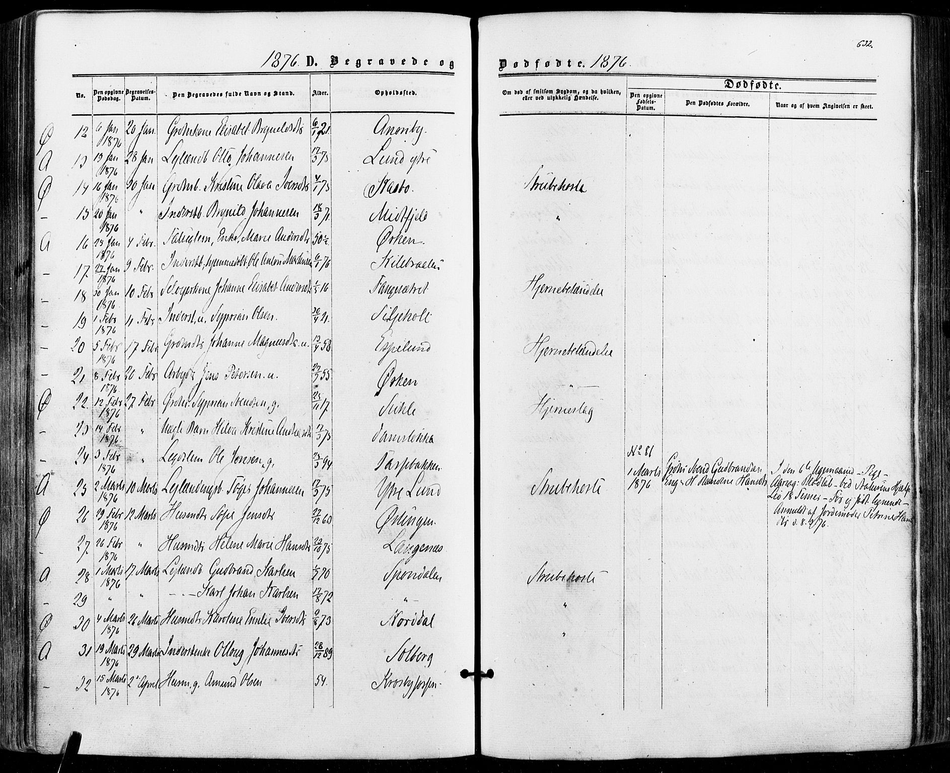 Aremark prestekontor Kirkebøker, SAO/A-10899/F/Fc/L0004: Parish register (official) no. III 4, 1866-1877, p. 631-632