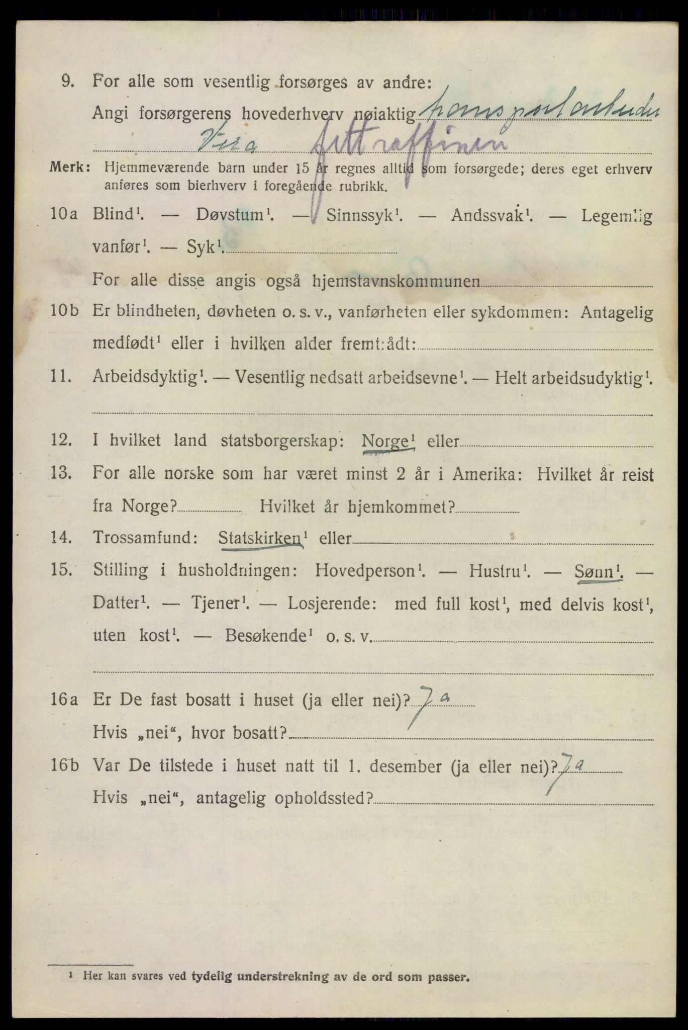 SAKO, 1920 census for Sandeherred, 1920, p. 19329